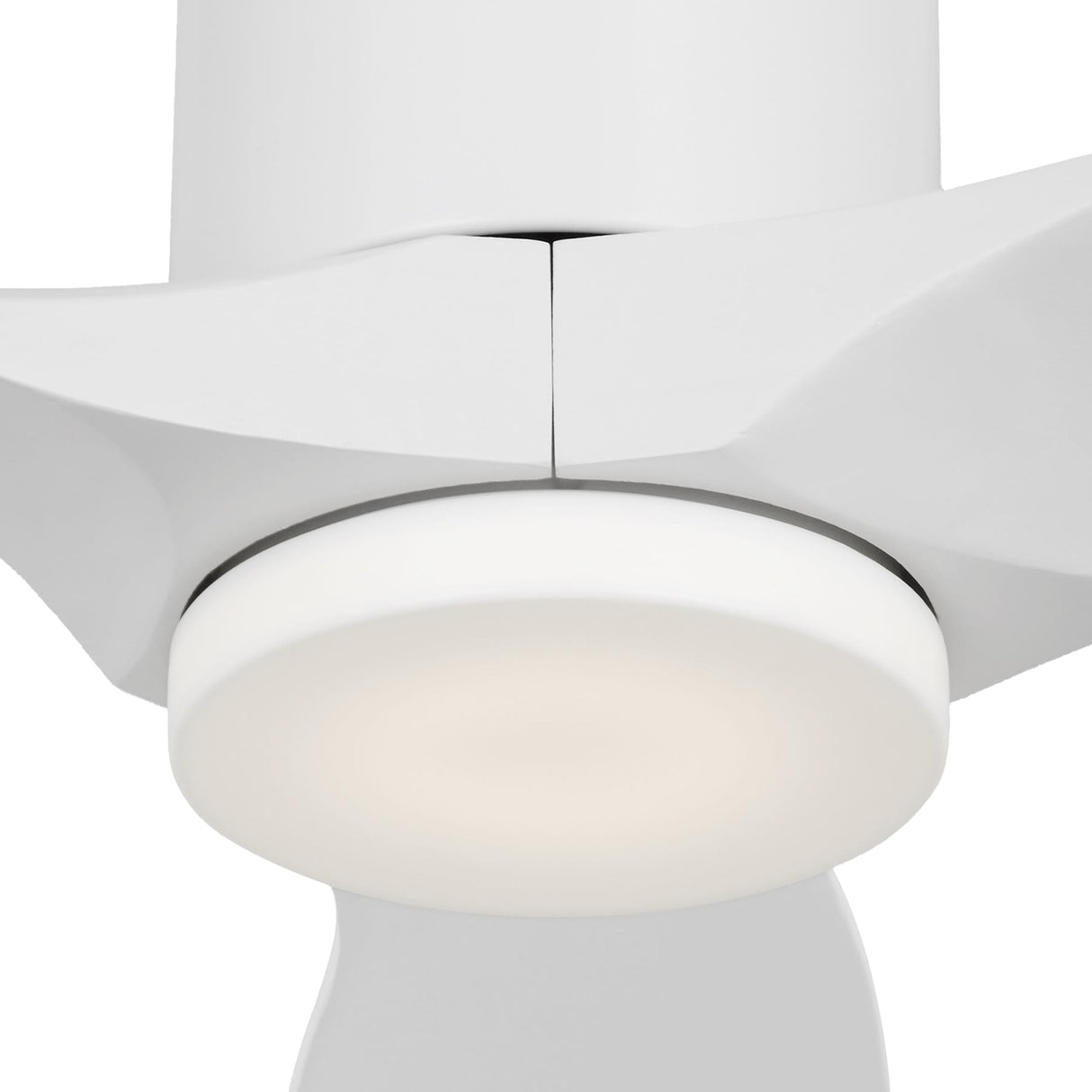 Harrier LED Smart Ceiling Fan 52", Matte White Oak