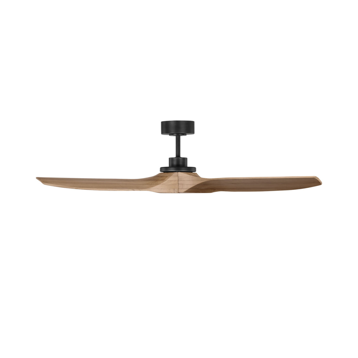 Heron Smart Ceiling Fan 52", Natural Oak and Matte Black