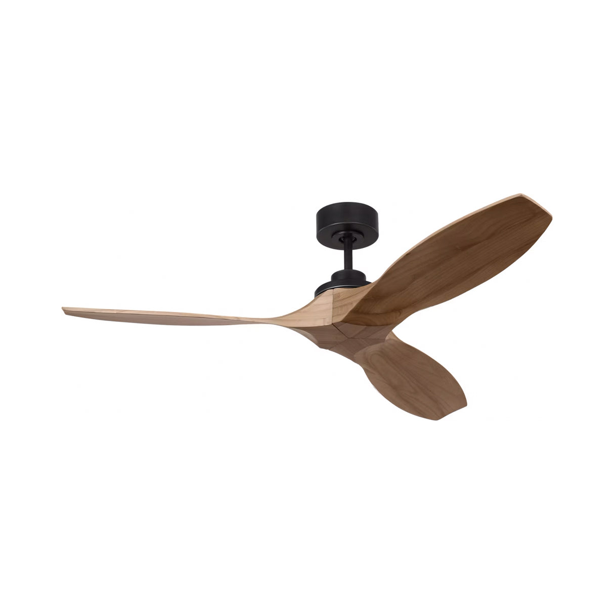 Heron Smart Ceiling Fan 52", Natural Oak and Matte Black