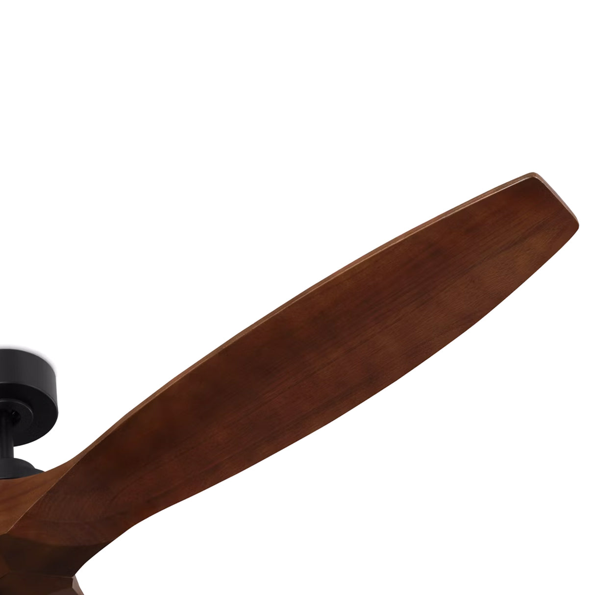Heron Smart Ceiling Fan 70", Walnut Wood and Matte Black