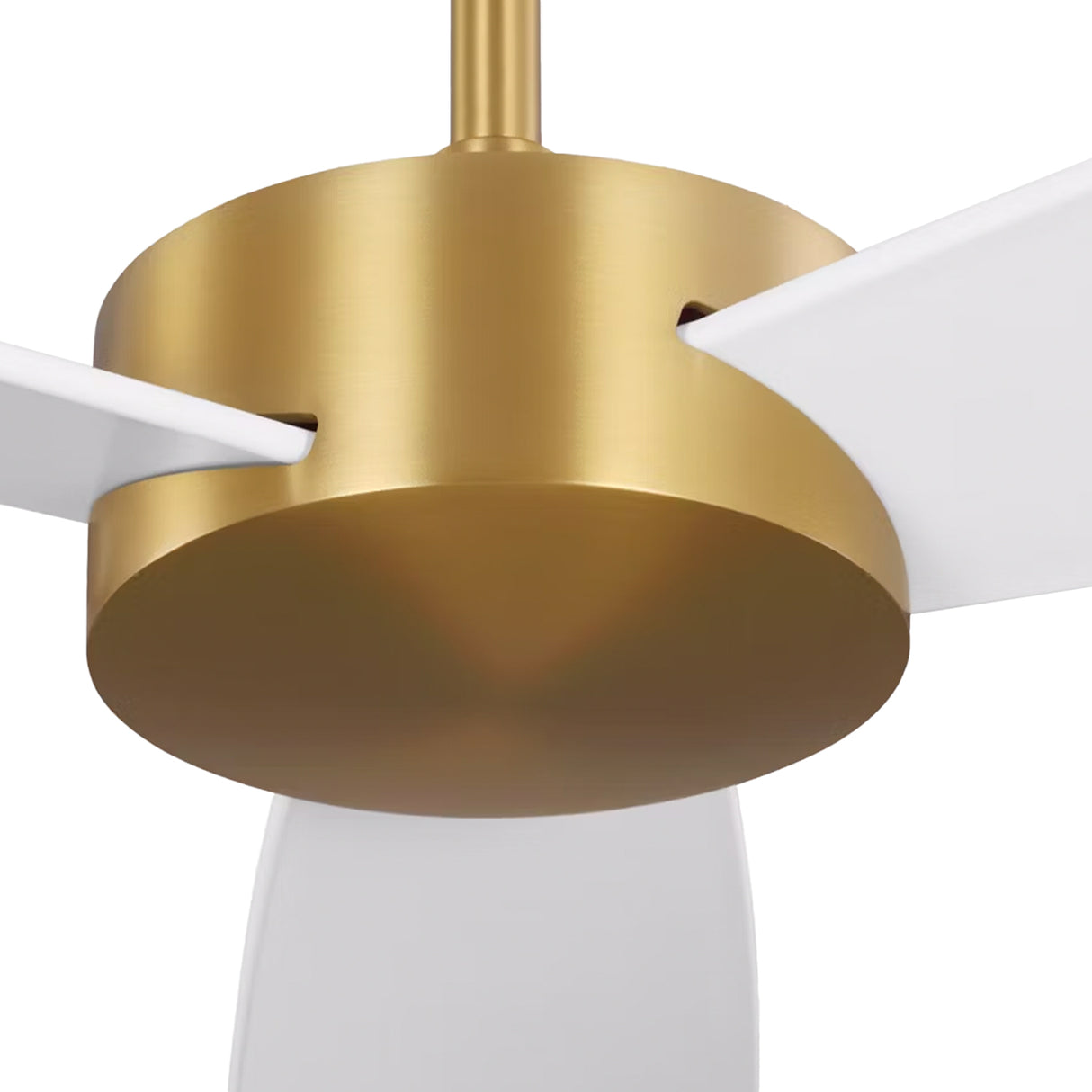 Willet Smart Ceiling Fan 52", Modern Brass and Matte White