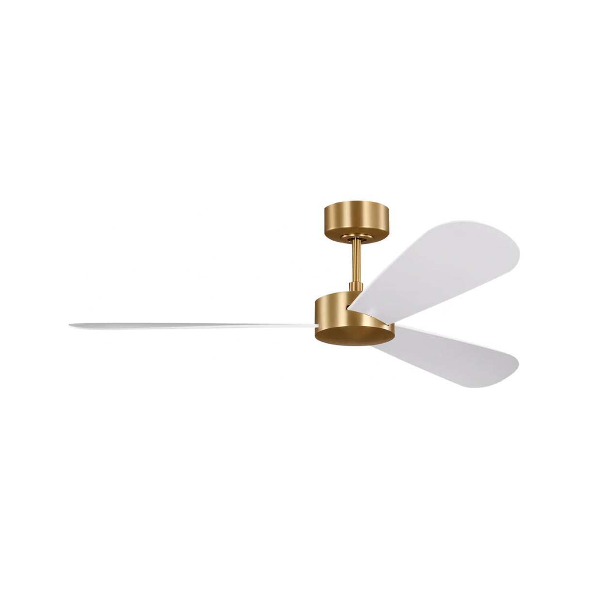 Willet Smart Ceiling Fan 52", Modern Brass and Matte White