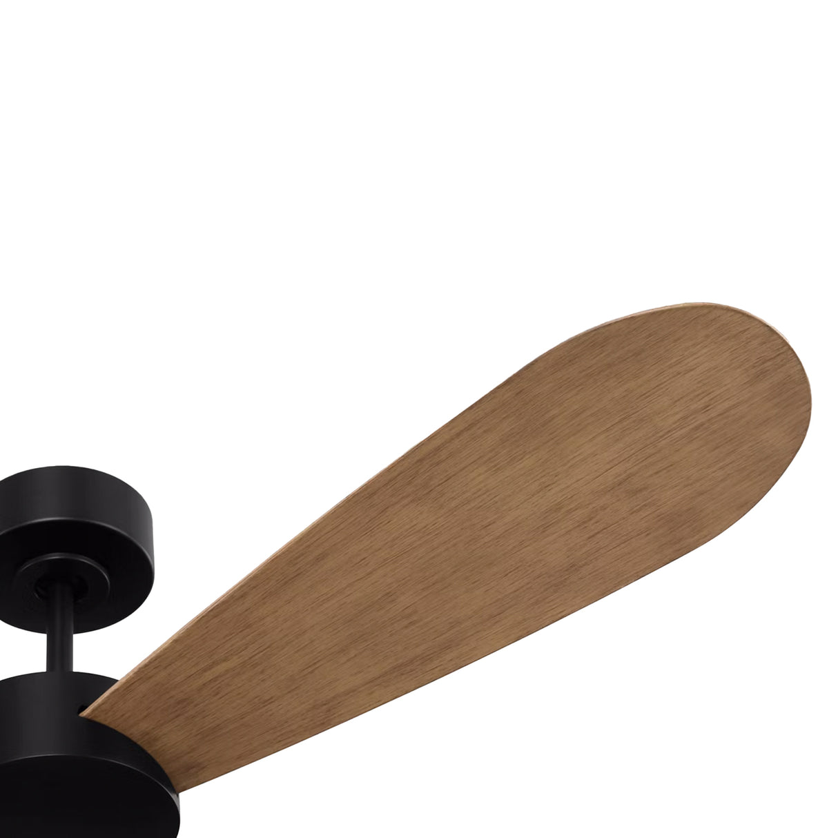 Willet Smart Ceiling Fan 52", Matte Black and Natural Oak