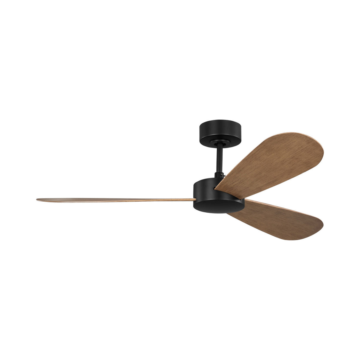 Willet Smart Ceiling Fan 52", Matte Black and Natural Oak