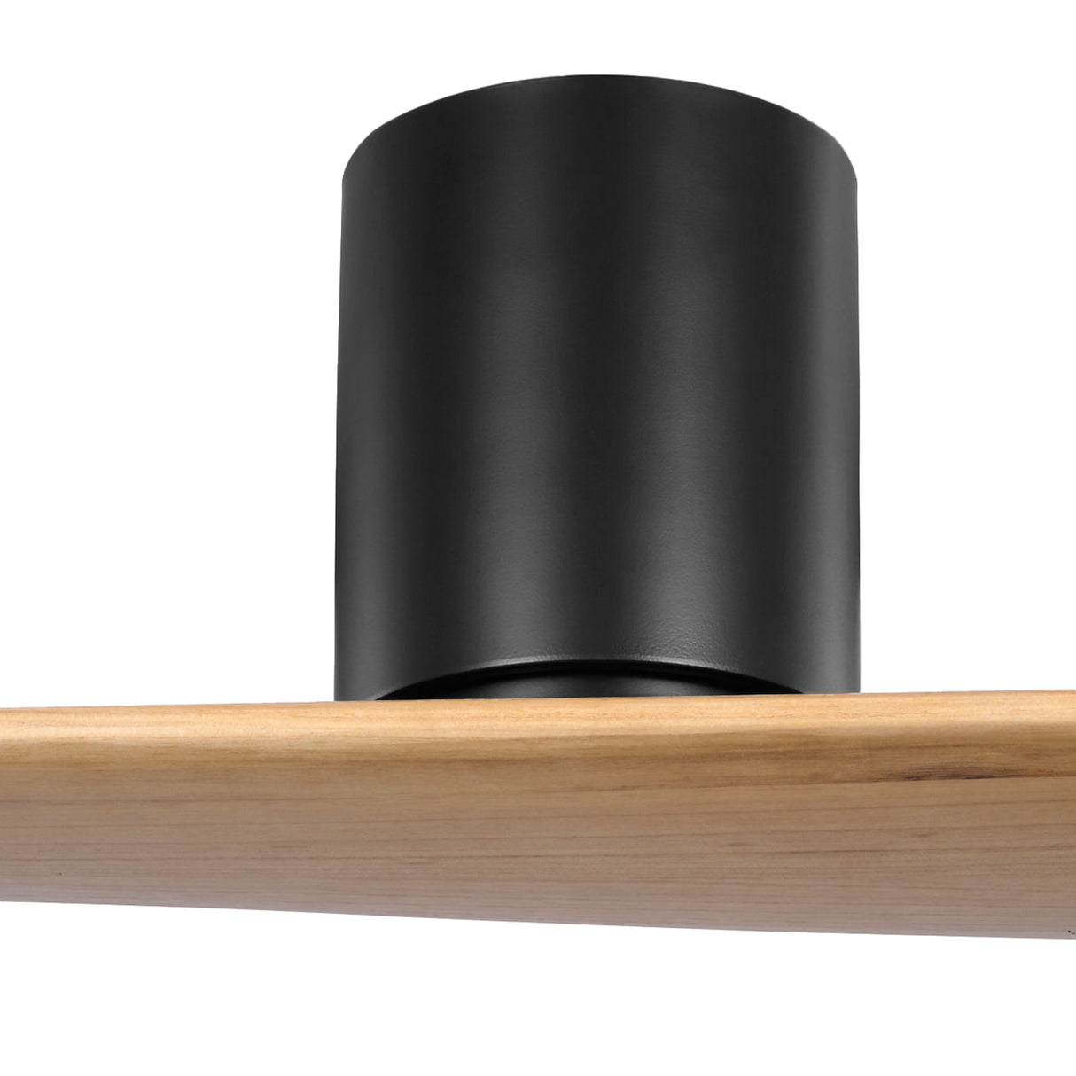 Finch Smart Ceiling Fan 60", Natural Oak and Matte Black