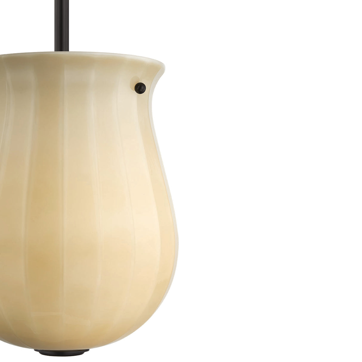Cortland Small Pendant 10", Champagne Glass and Distressed Bronze