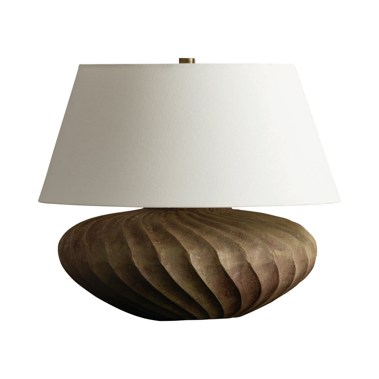 Calloway Table Lamp 16", Brown Patina Metal