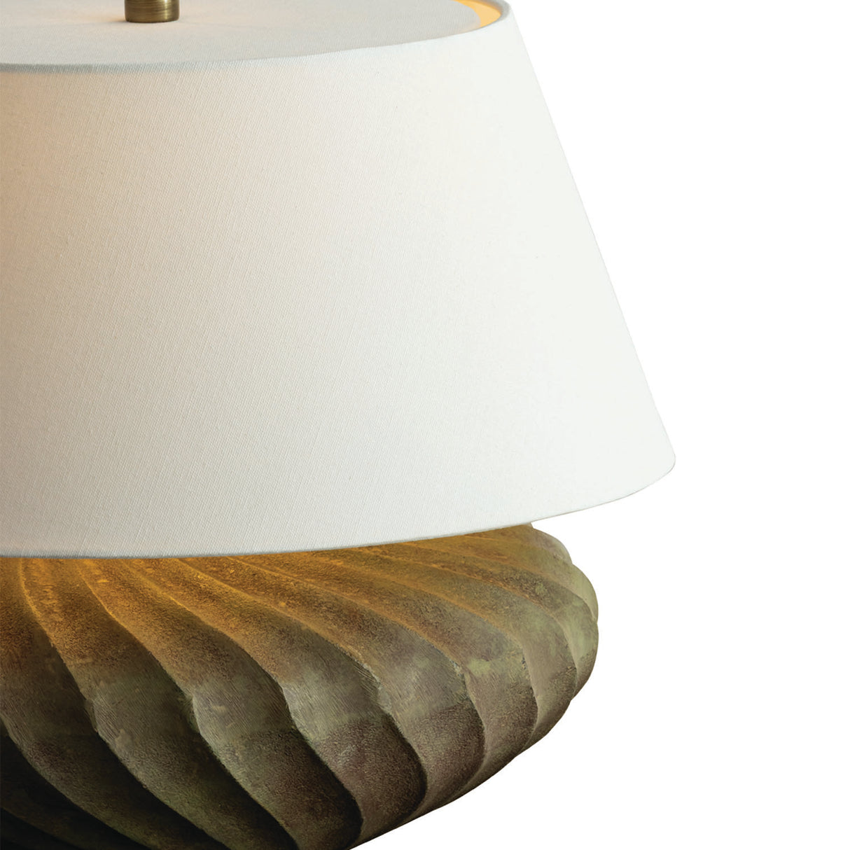 Calloway Table Lamp 16", Brown Patina Metal