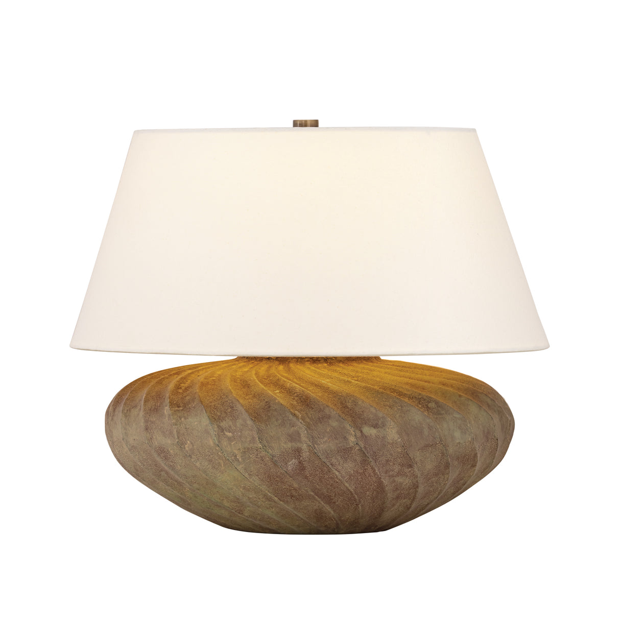 Calloway Table Lamp 16", Brown Patina Metal