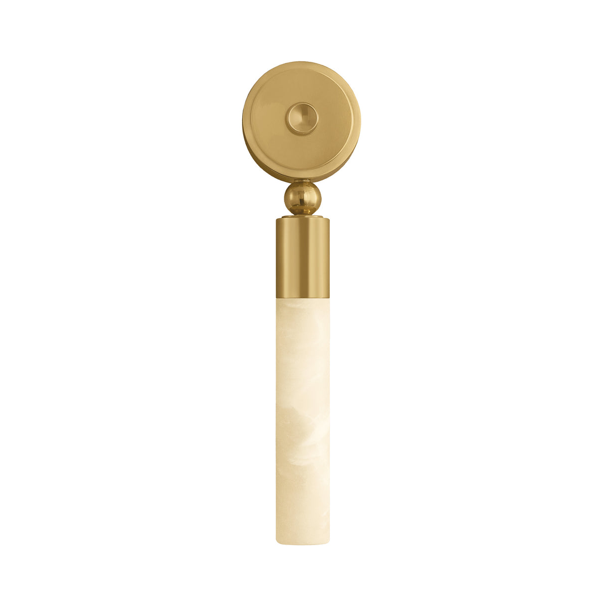 Arden LED Wall Sconce 18", Vintage Brass and Alabaster