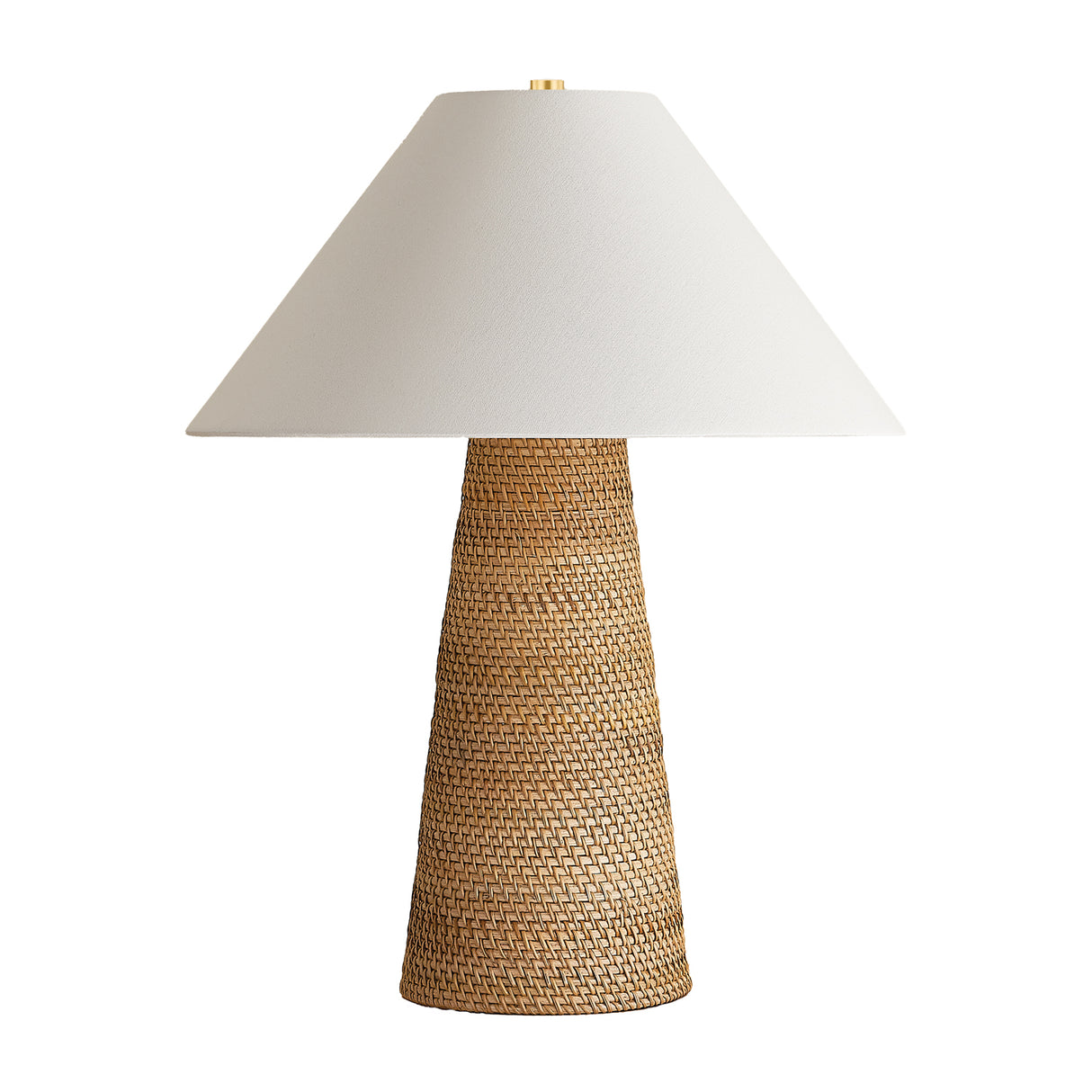 Arly Table Lamp 26", Natural Rattan