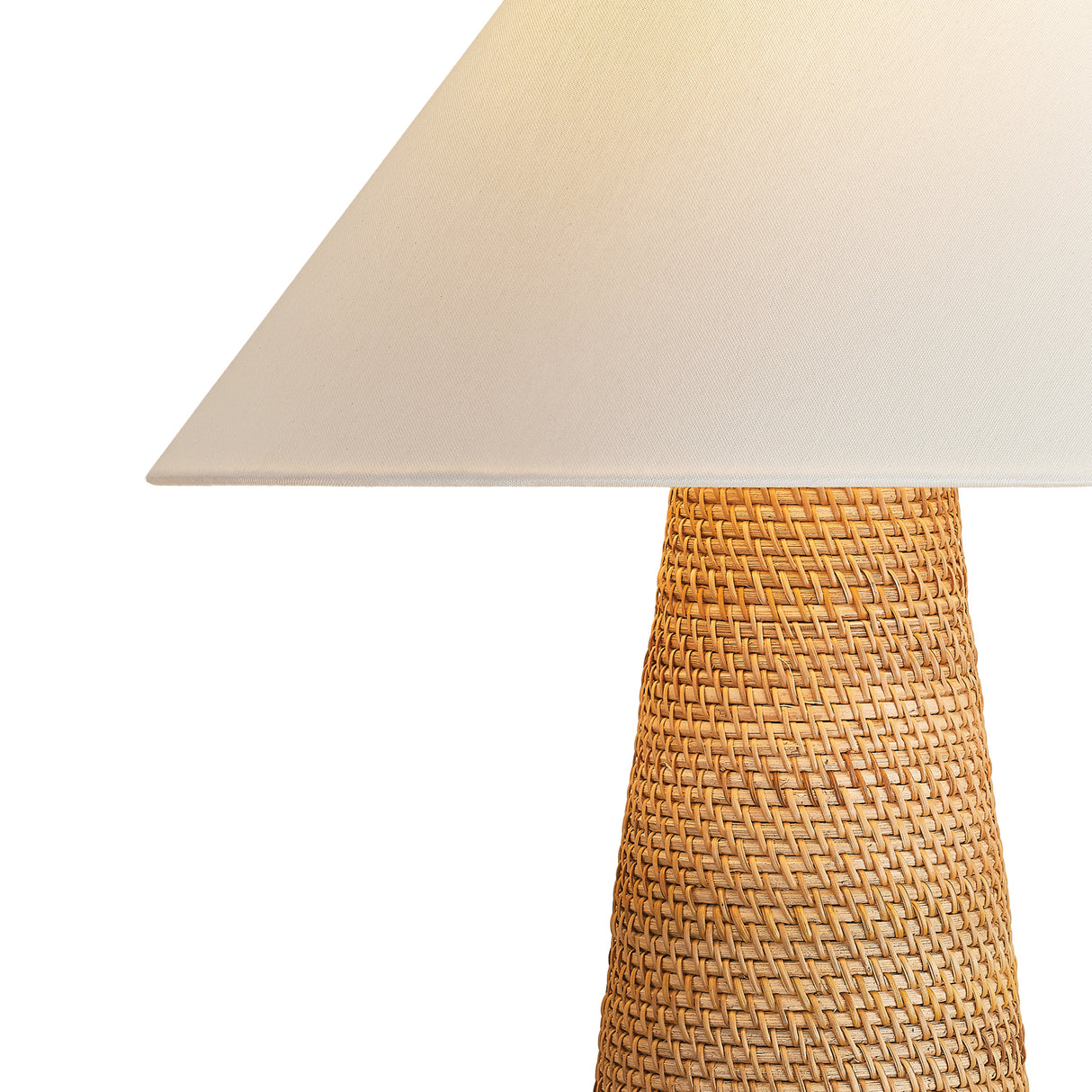 Arly Table Lamp 26", Natural Rattan
