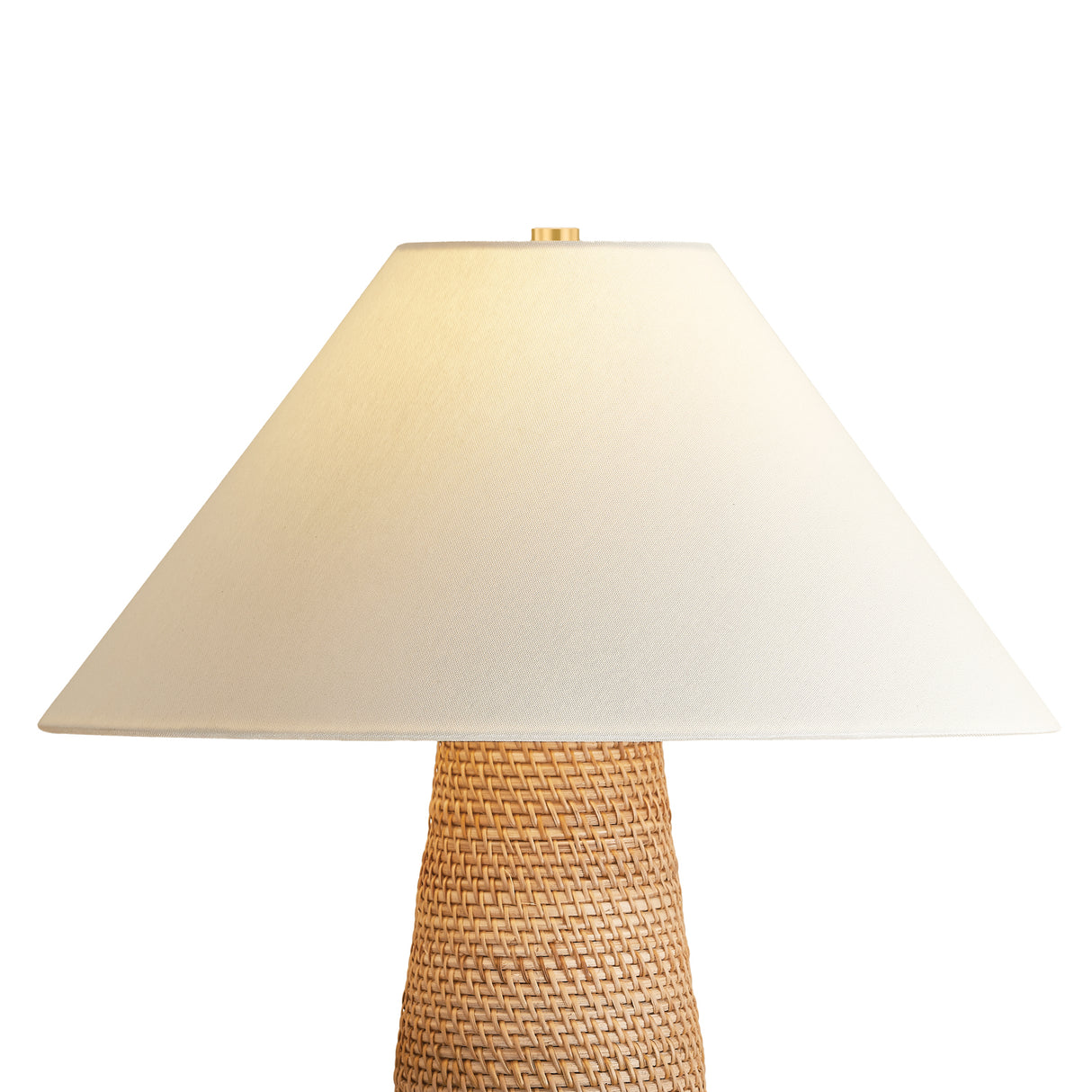 Arly Table Lamp 26", Natural Rattan