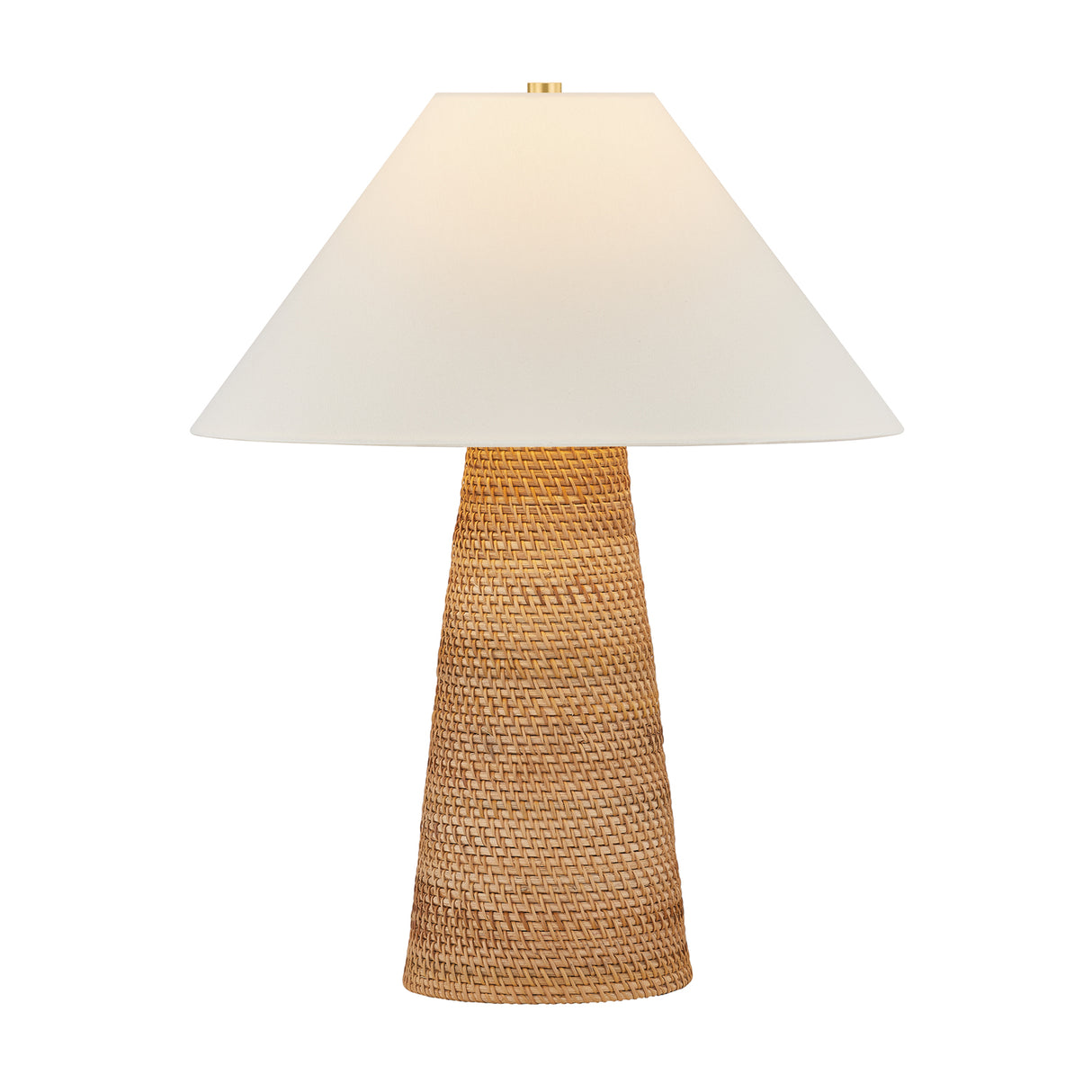 Arly Table Lamp 26", Natural Rattan