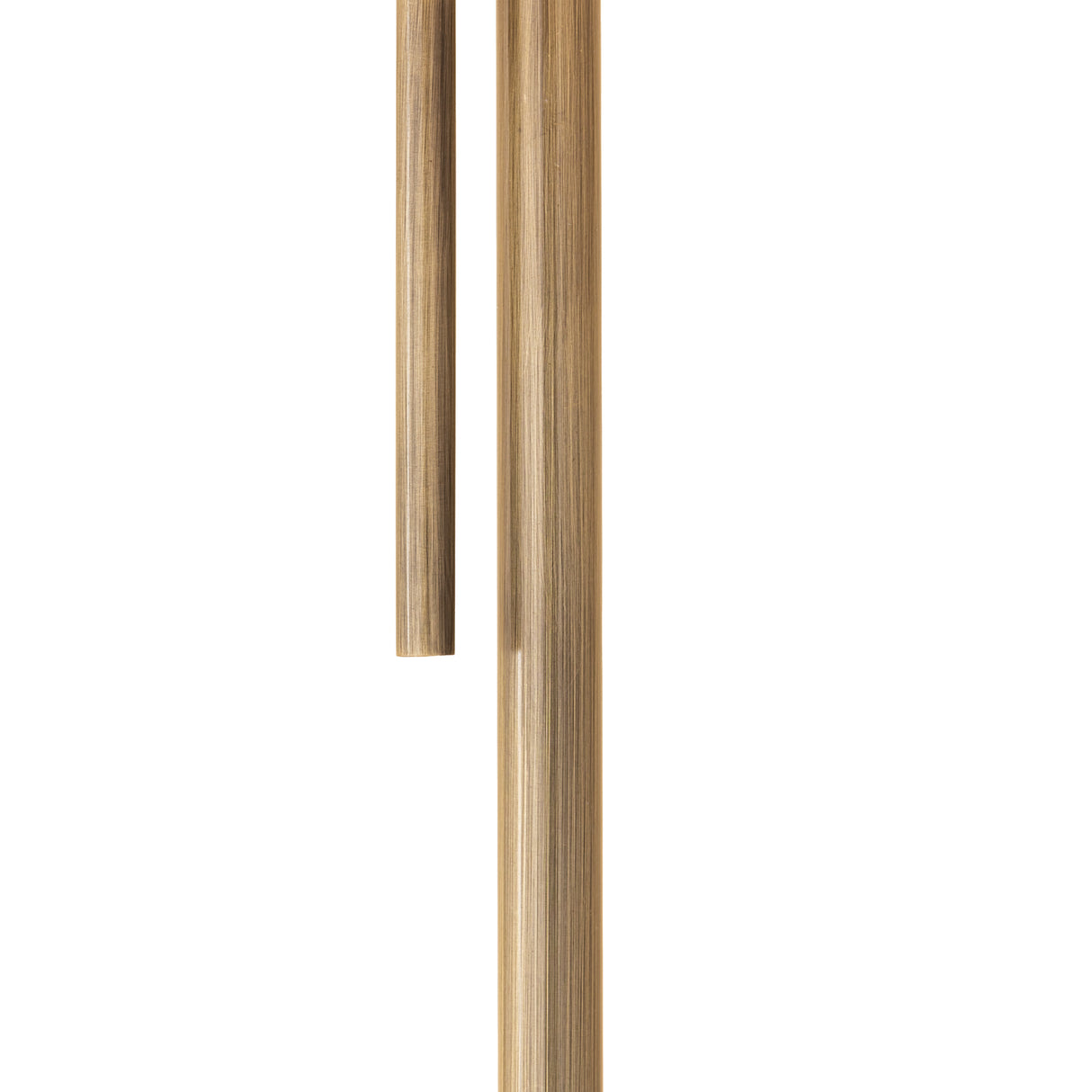 Hendrix Floor Lamp 64", Gray Marble and Patina Brass