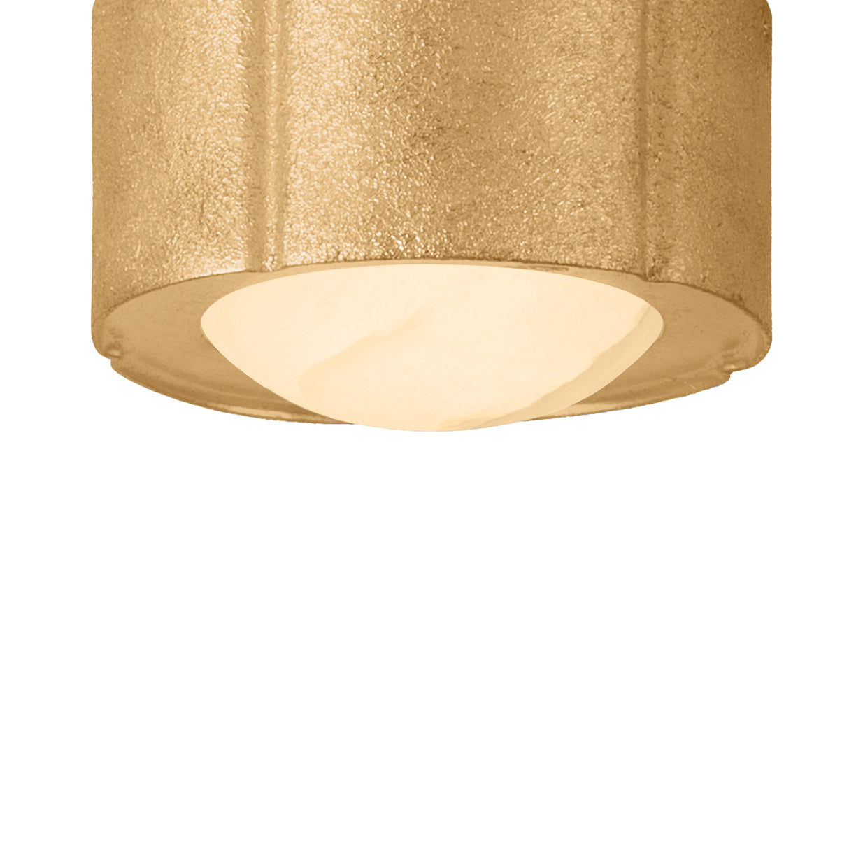 Wilona Extra Small LED Flush Mount 6", Gold Leaf and Alabaster