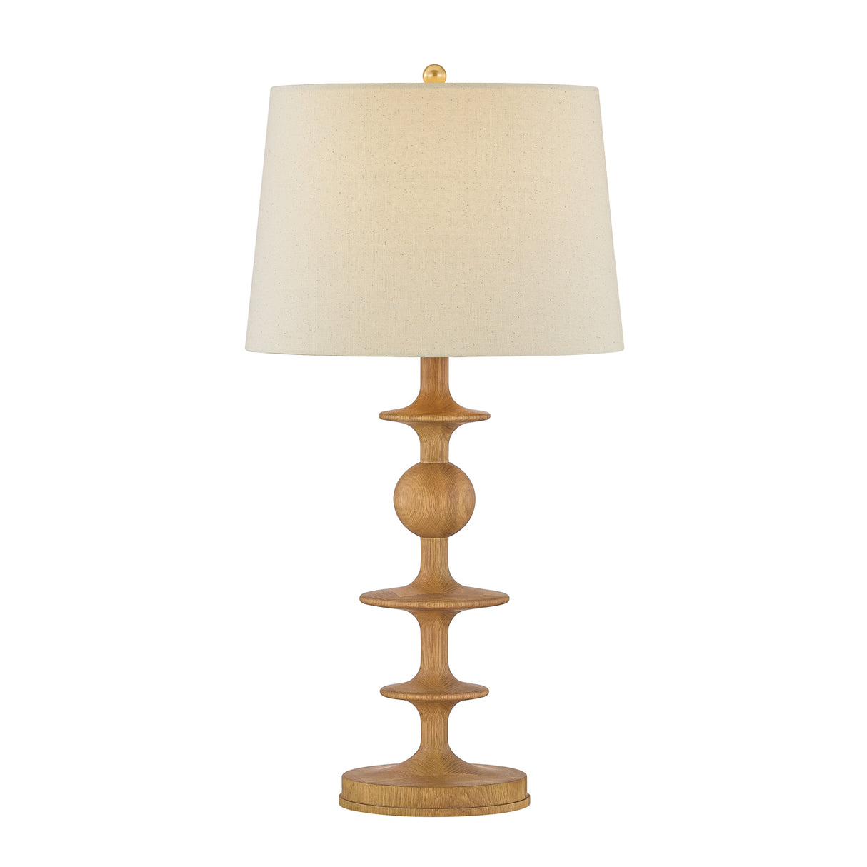 Hamish Table Lamp 29", Natural Oak