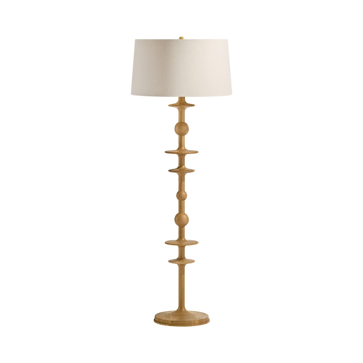 Hamish Floor Lamp 63", Natural Oak