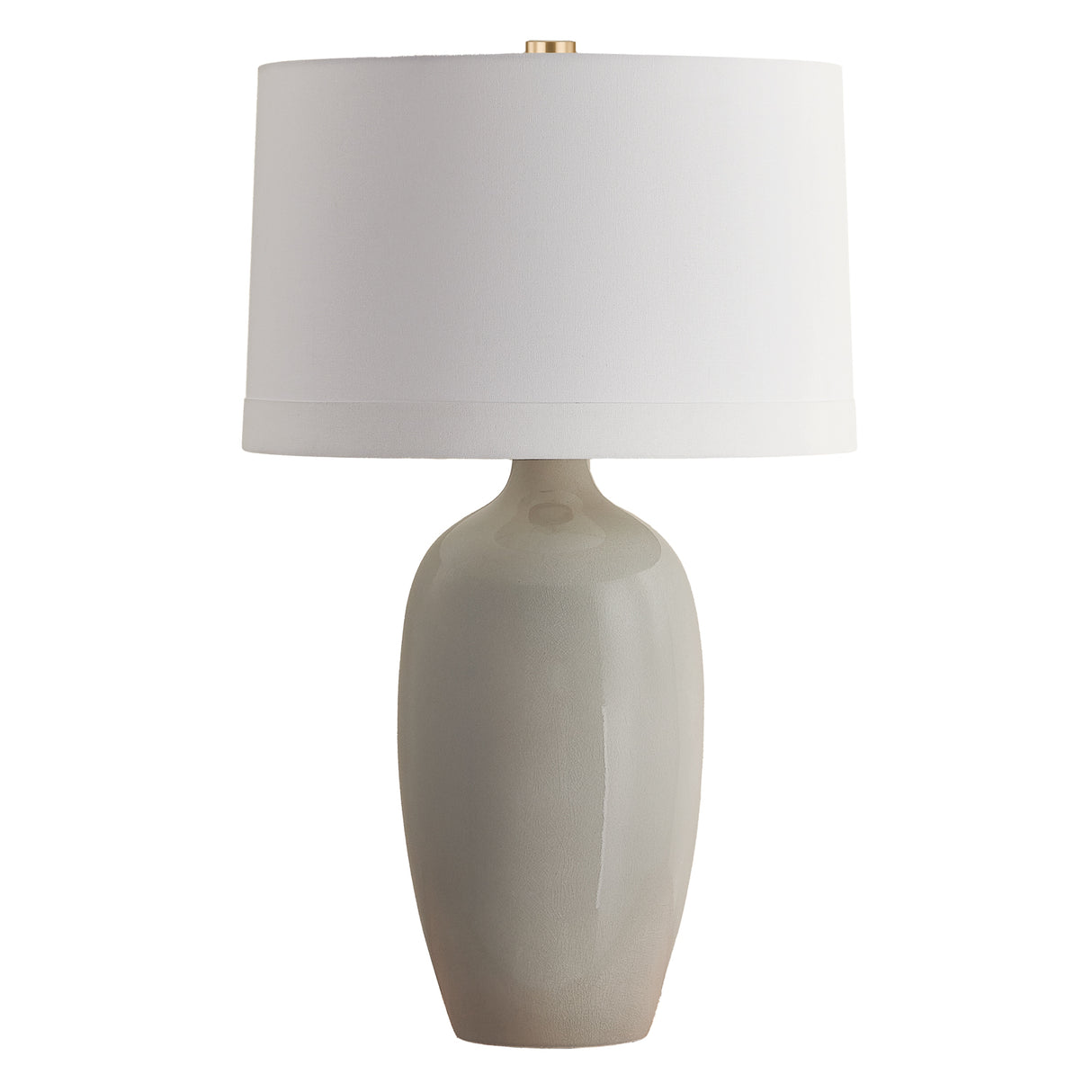 Lucasta Table Lamp 31", Light Gray Crackle