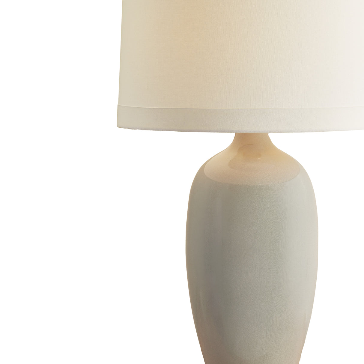 Lucasta Table Lamp 31", Light Gray Crackle