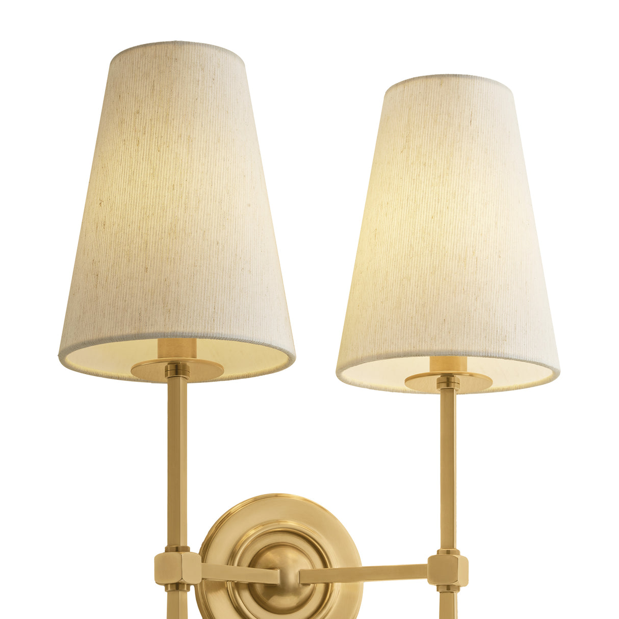 Ashlin Double Wall Sconce 23", Vintage Brass