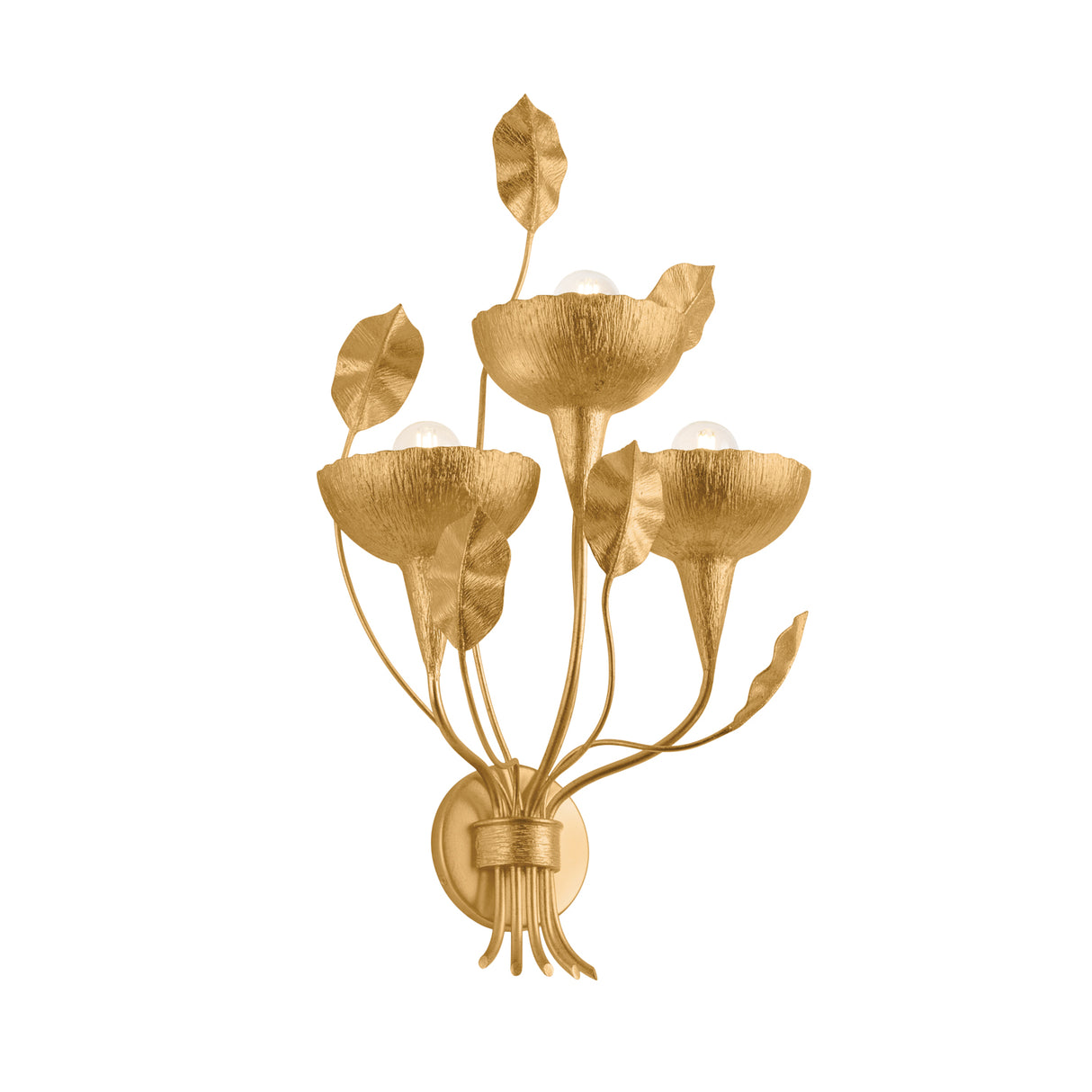 Radella Wall Sconce 26", Gold Leaf