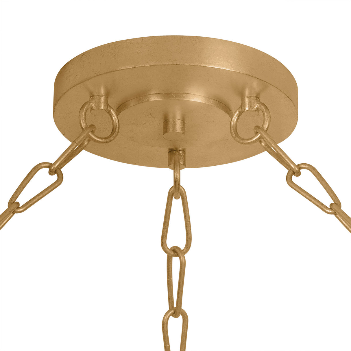 Petronella Three-Tier Chandelier 36", Gold Leaf and Smoke Taupe Swirled Glass