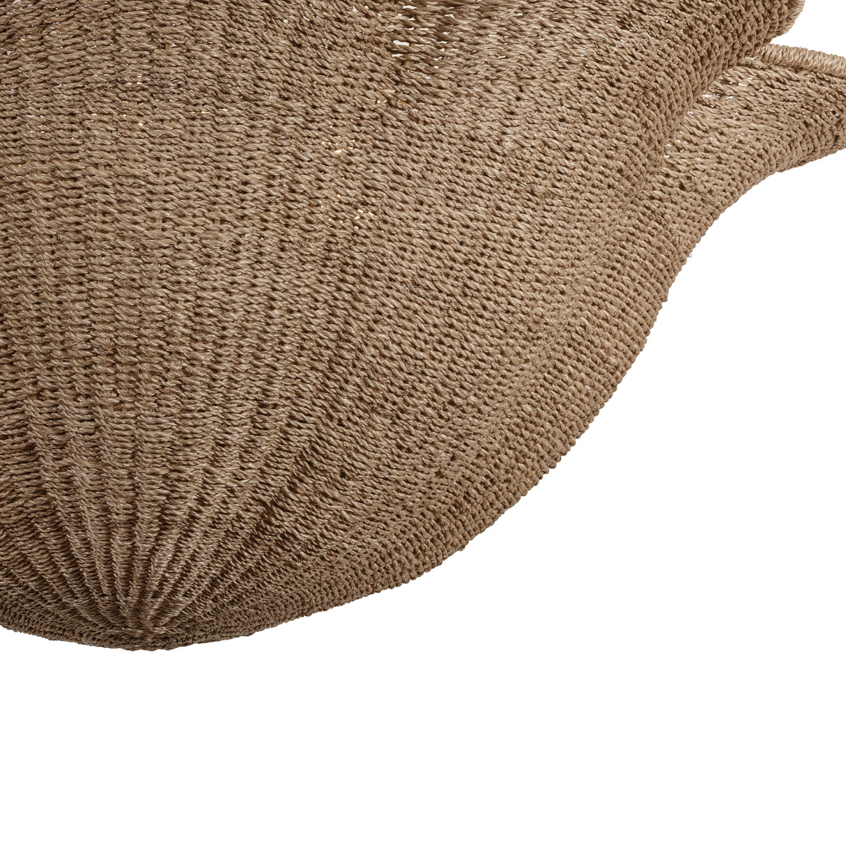 Candela Extra Large Chandelier 38", Gold Leaf and Natural Jute