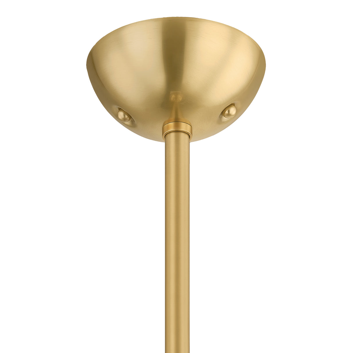 Bly Medium Pendant 16", Aged Brass and Smoke Taupe Glass