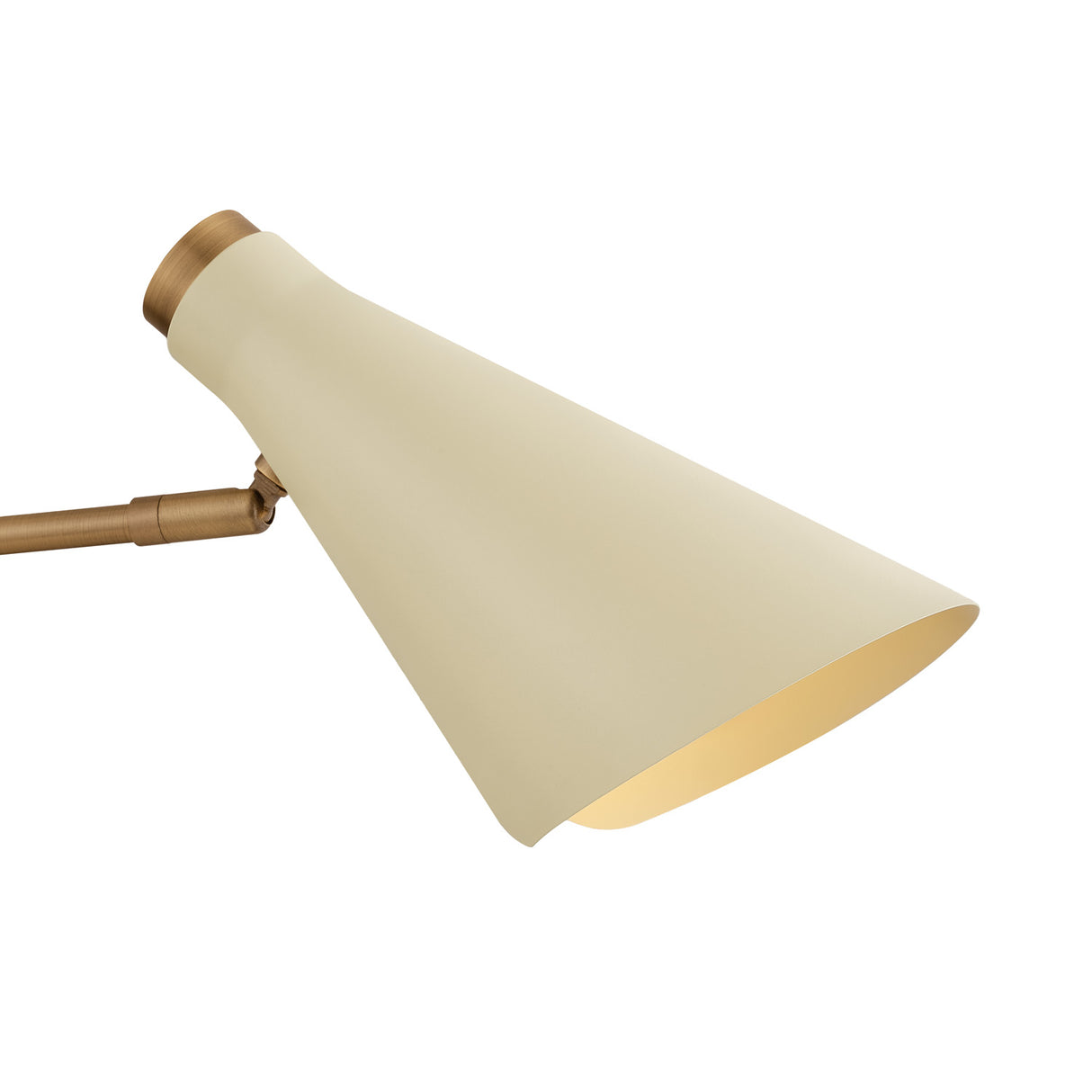 Ralph 5 Light Chandelier 69", Vintage Brass with Soft Sand