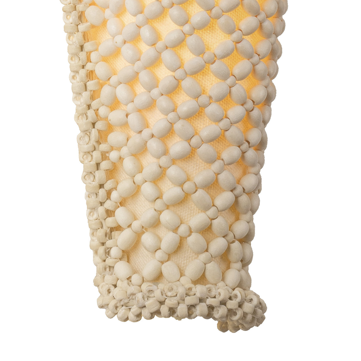 Dalmar LED Wall Sconce 16", Ivory Beaded