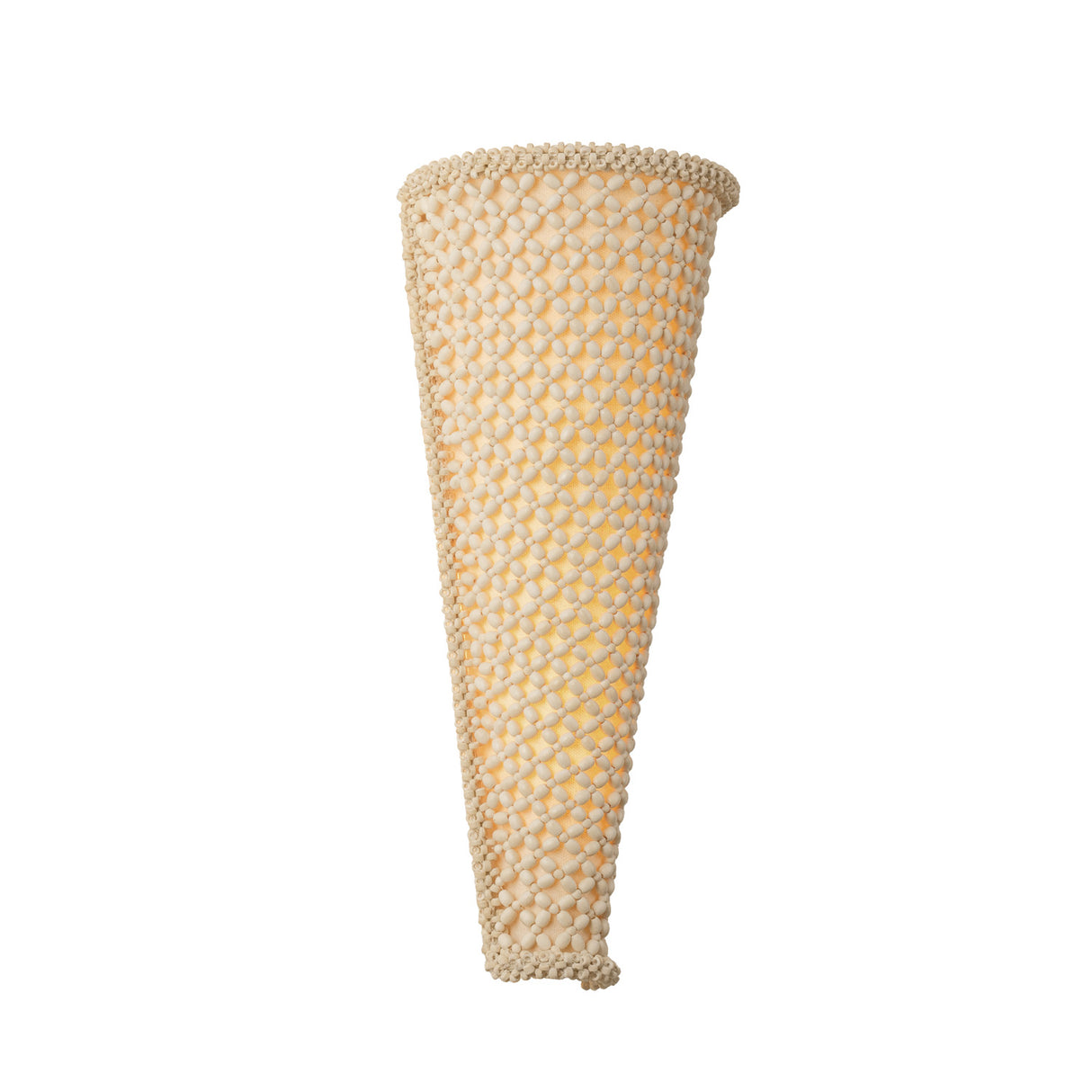 Dalmar LED Wall Sconce 16", Ivory Beaded