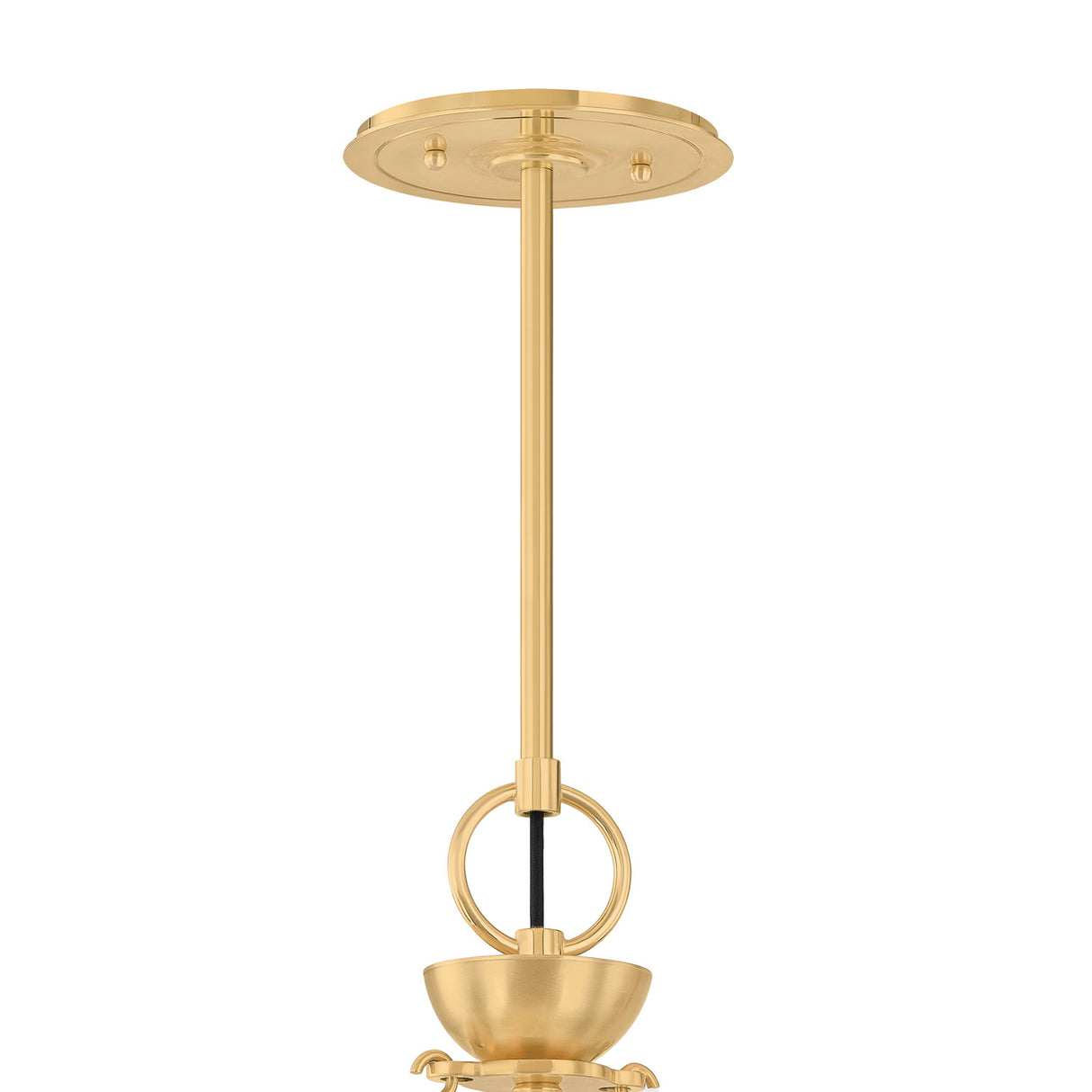 Chesterfield 2 Shade Linear Pendant 54", Aged Brass and Distressed Bronze