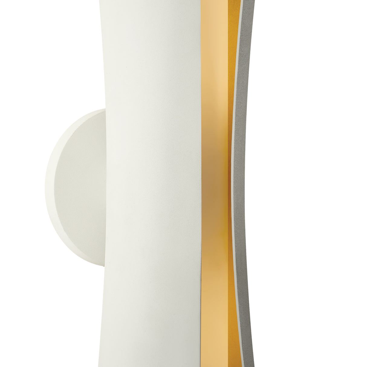 Rhys Wall Sconce 21", White and Gold Leaf
