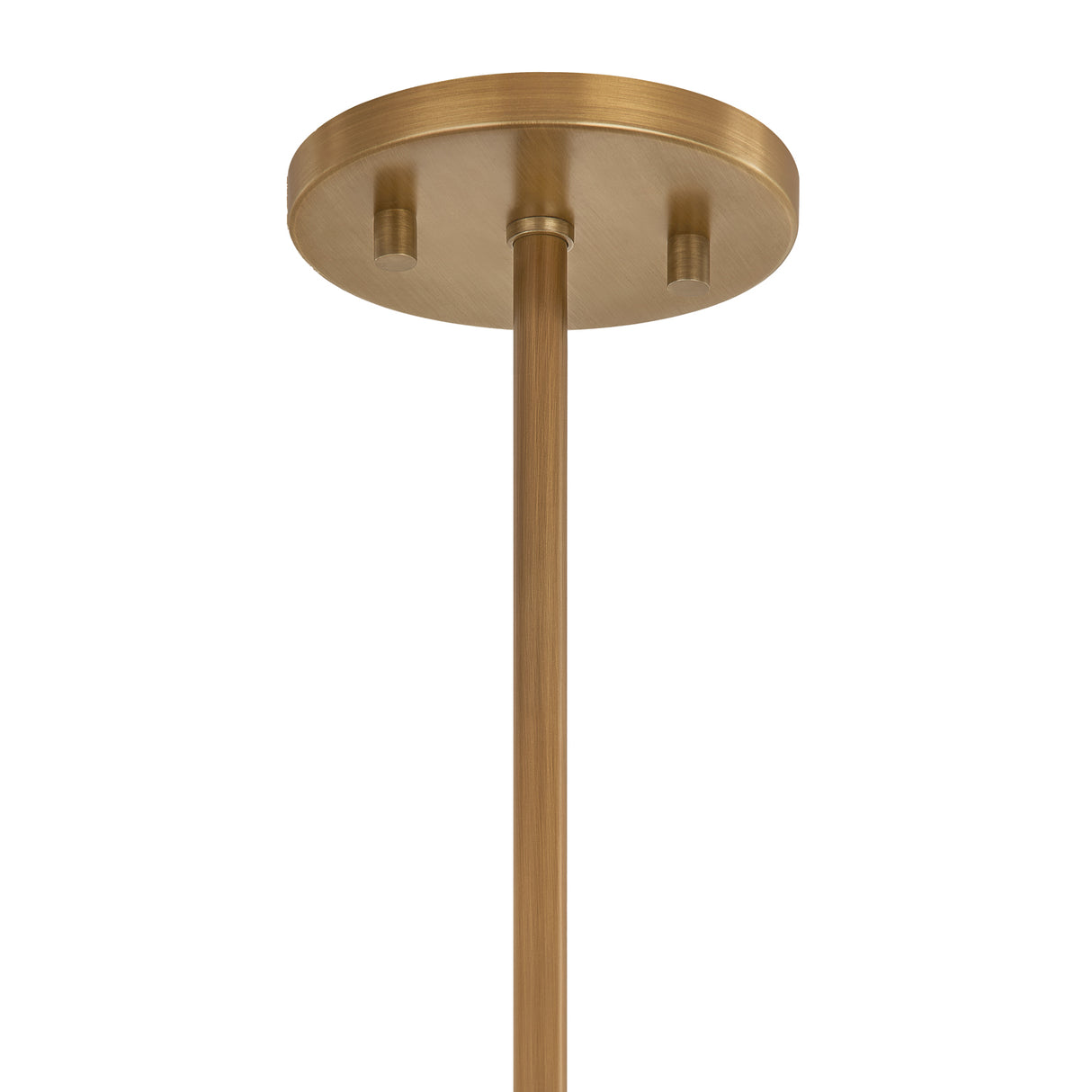 Gwenneth Large Pendant 25", Patina Brass and Rattan