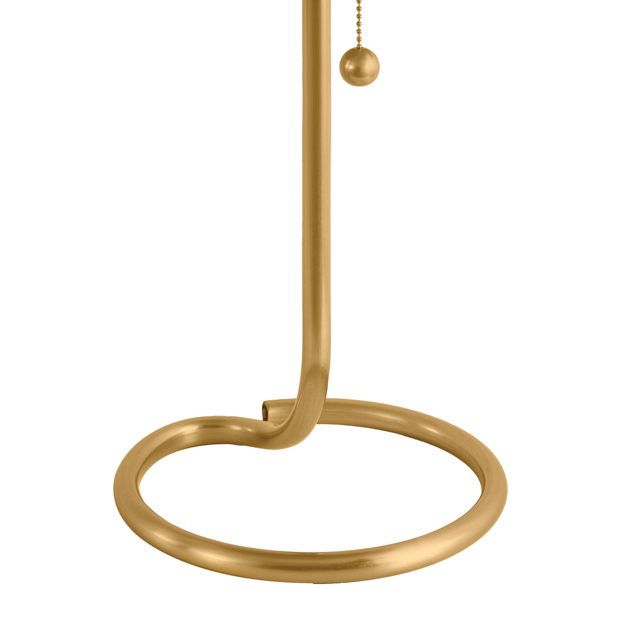 Nina Table Lamp 23", Aged Brass with Taupe Printed Shade