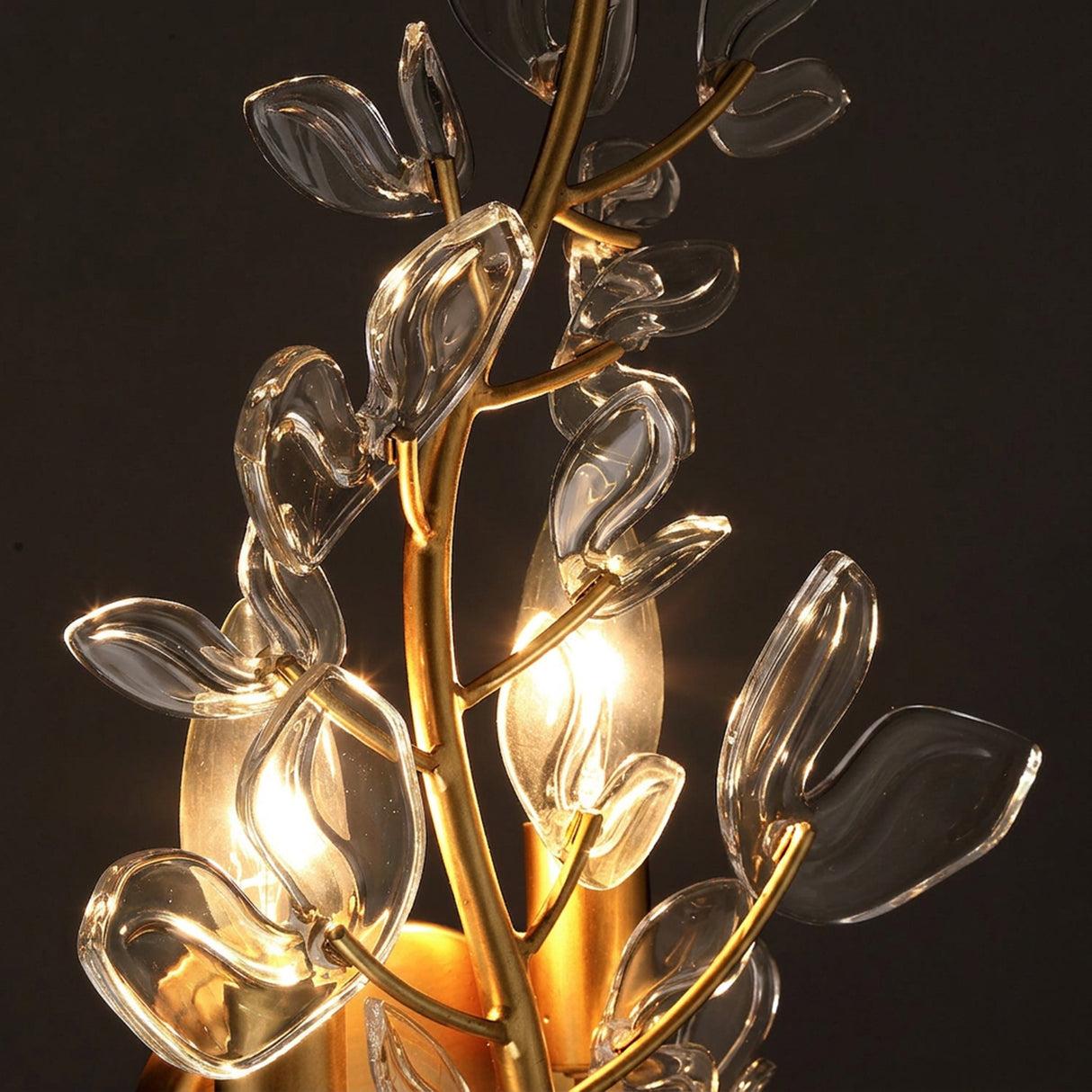 Esme Wall Sconce 19", Soft Brass and Clear Glass