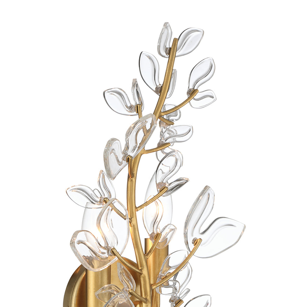 Esme Wall Sconce 19", Soft Brass and Clear Glass