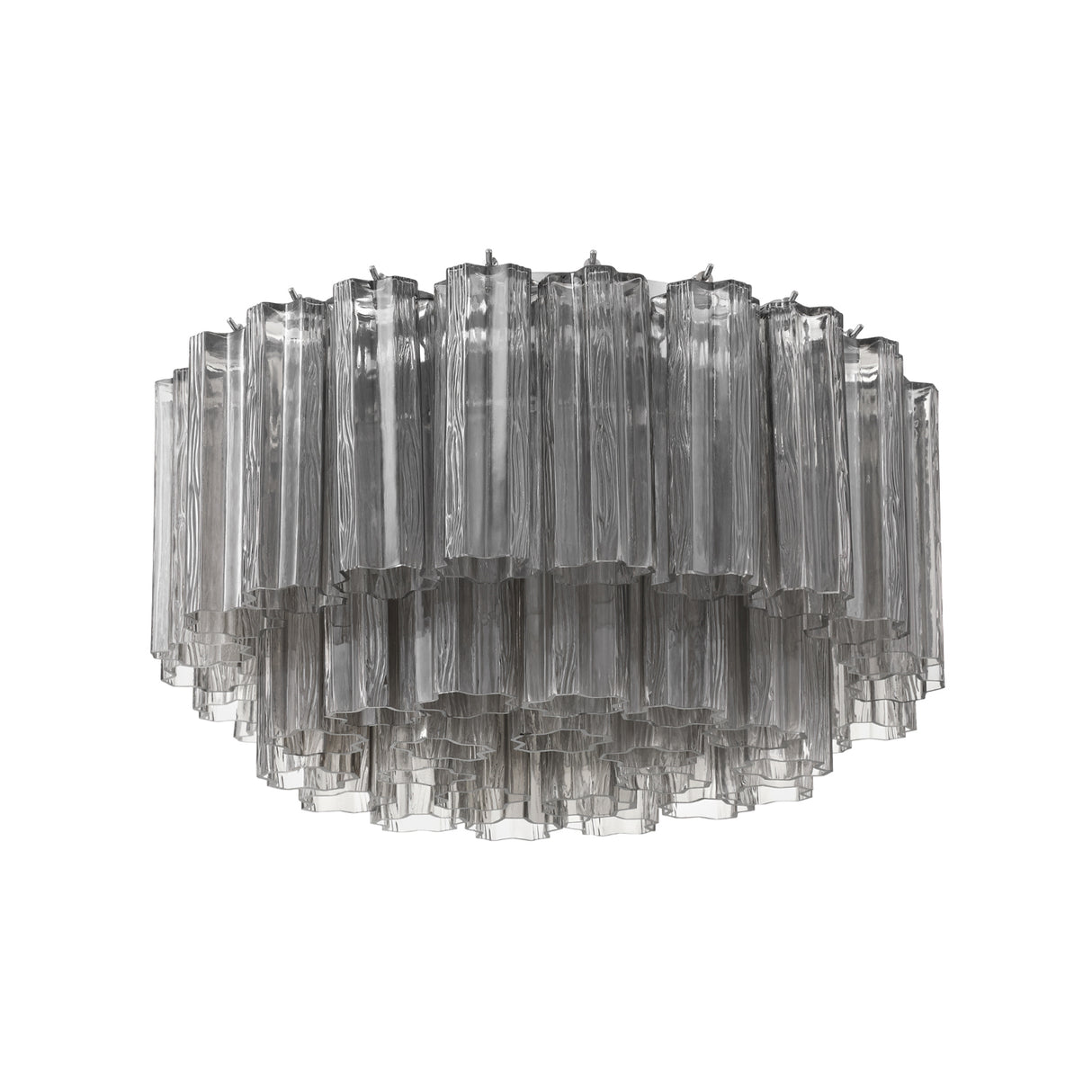 Grace Flush Mount 22", Chrome with Smoke Glass