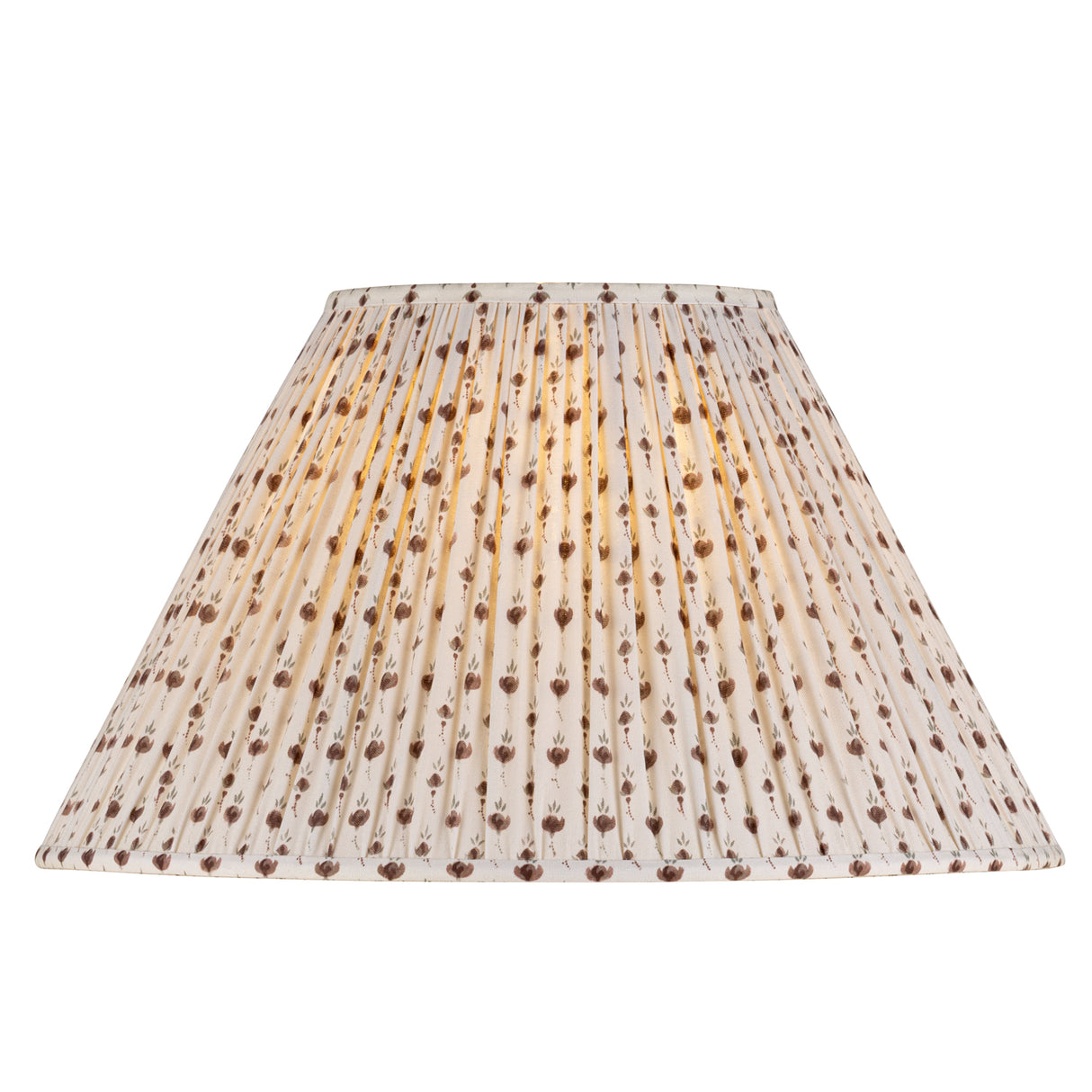 Wendi Table Lamp 31", Fluted Ivory Ceramic with Red Primrose Printed Shade
