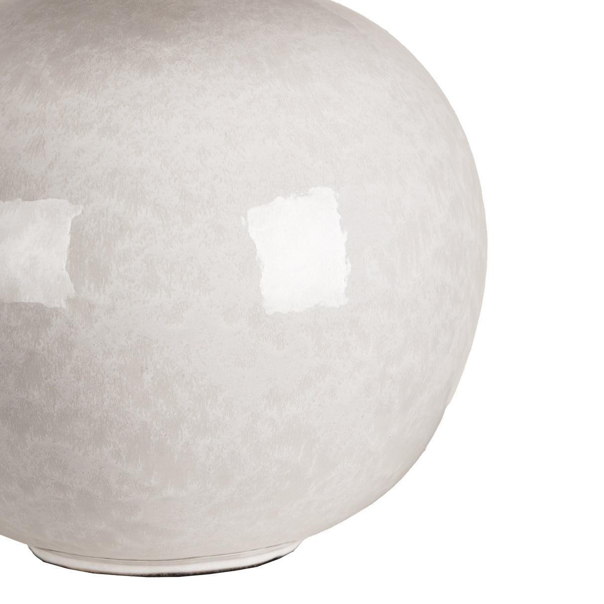 Syrene Table Lamp 21", Glossy Chalk with White Shade