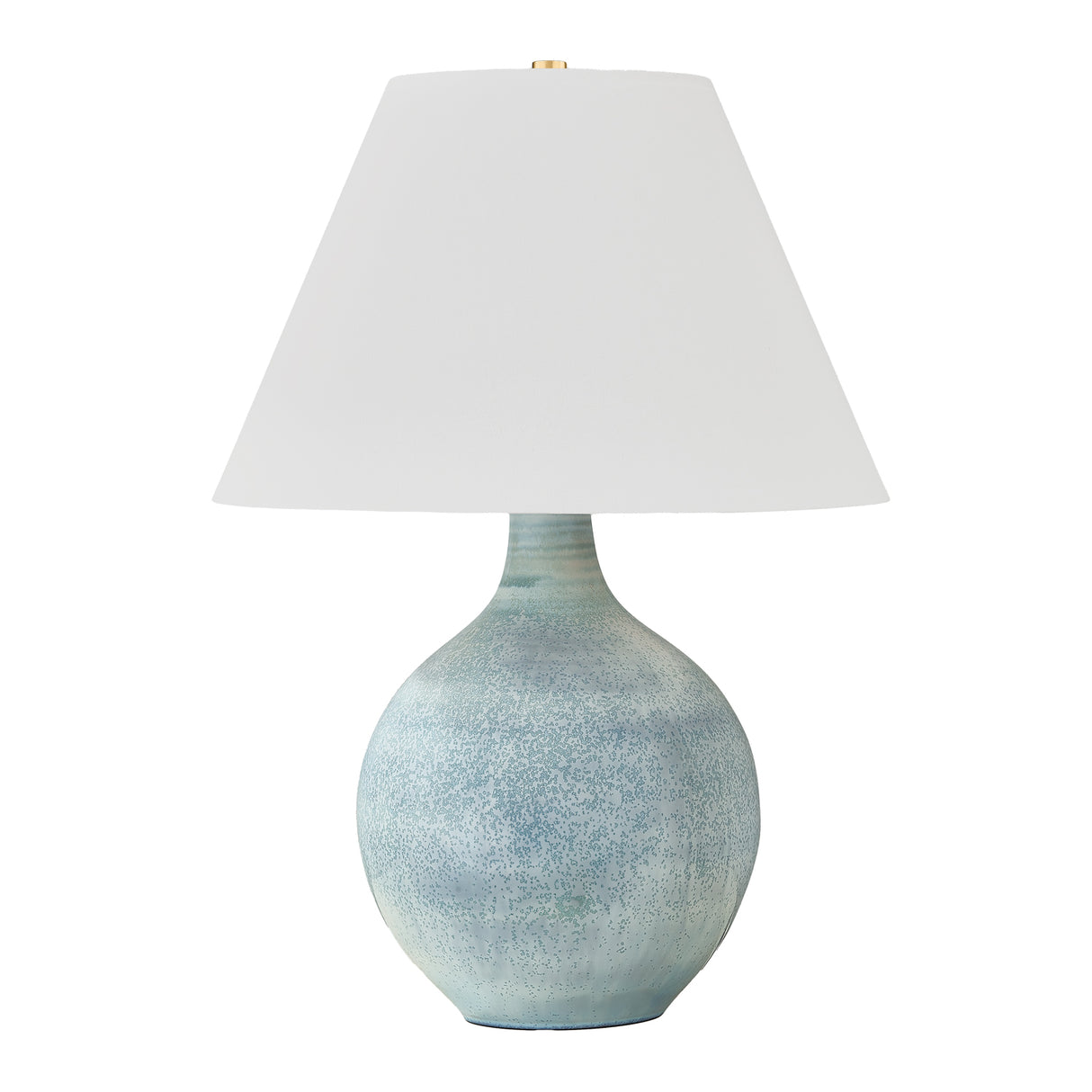 Jessa Table Lamp 27", Light Blue Glaze with White Shade