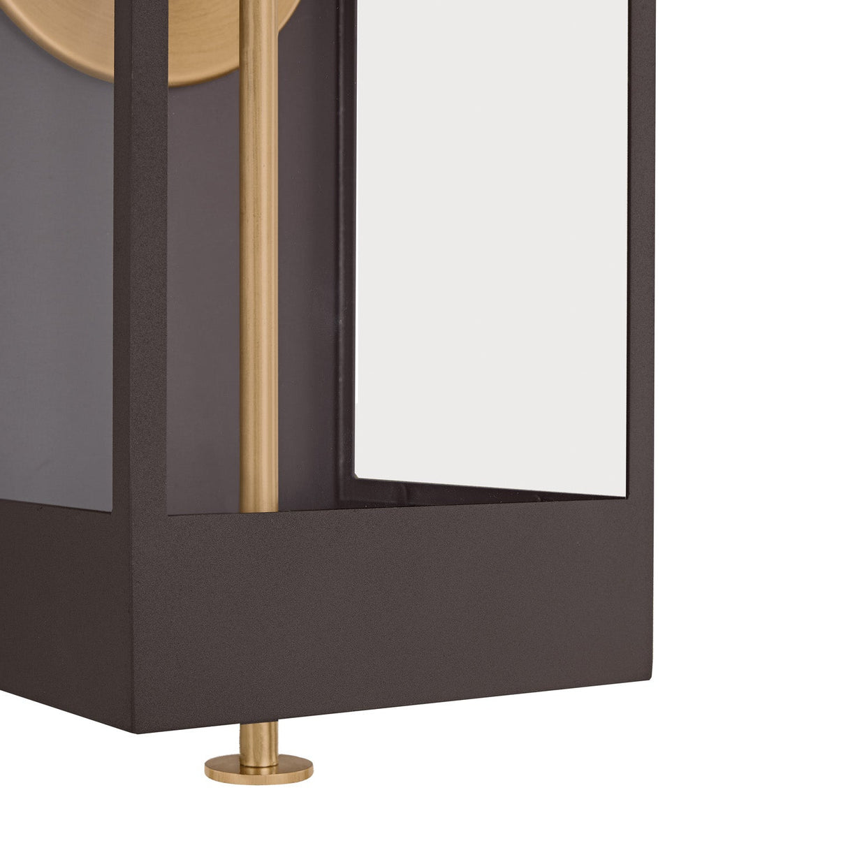 Granville LED Outdoor Wall Light, Large 27", Textured Bronze and Patina Brass