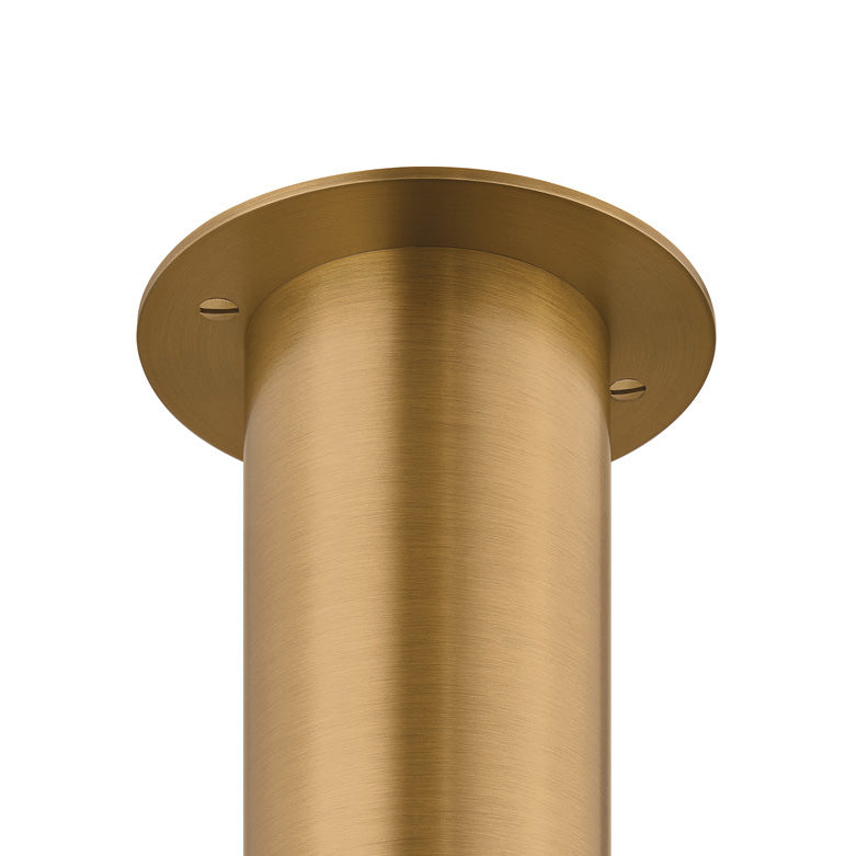 Bevan Medium Cylinder Flush Mount 5", Patina Brass