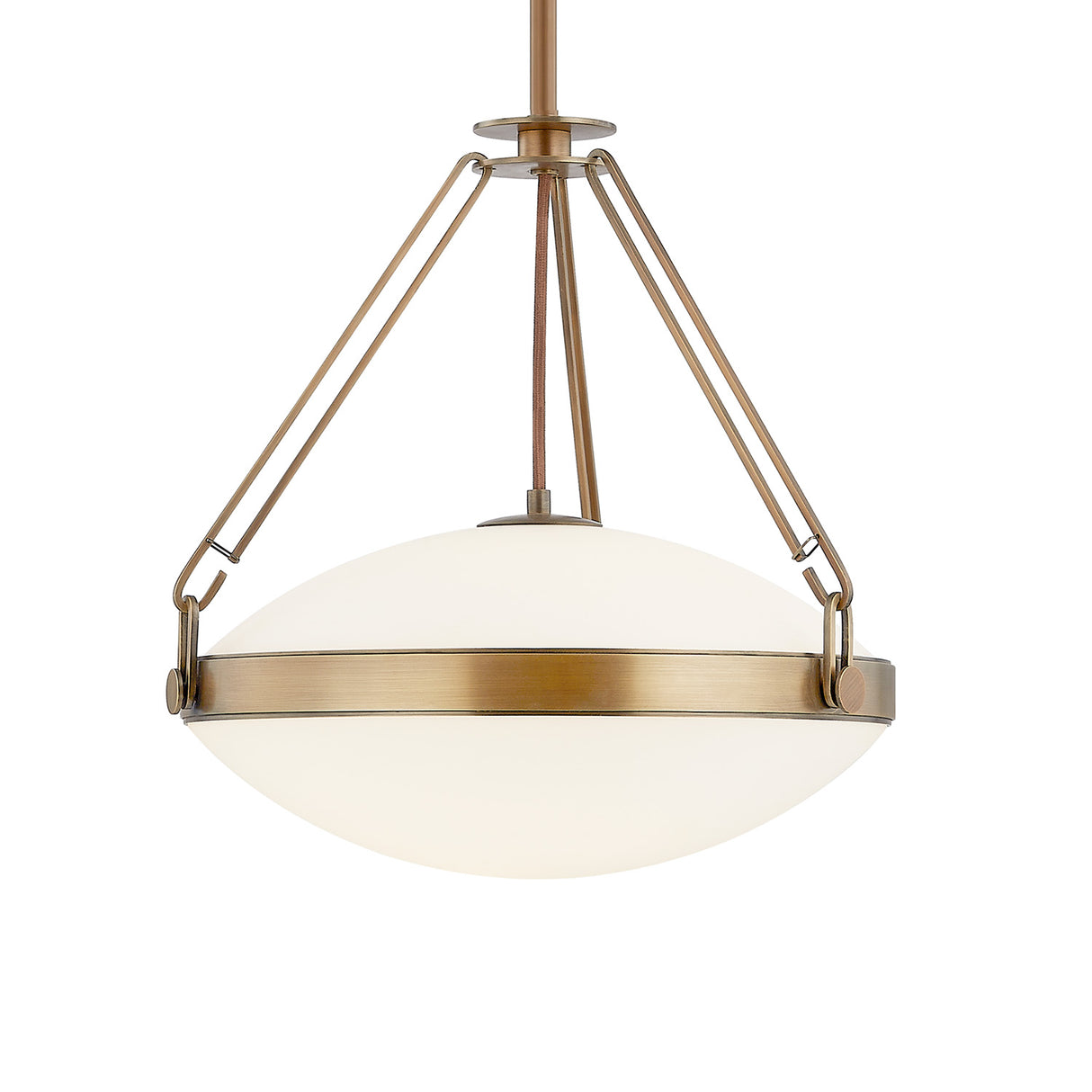 Dunmore Large Pendant 21", Patina Brass