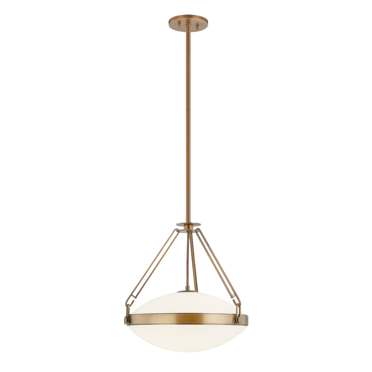 Dunmore Large Pendant 21", Patina Brass