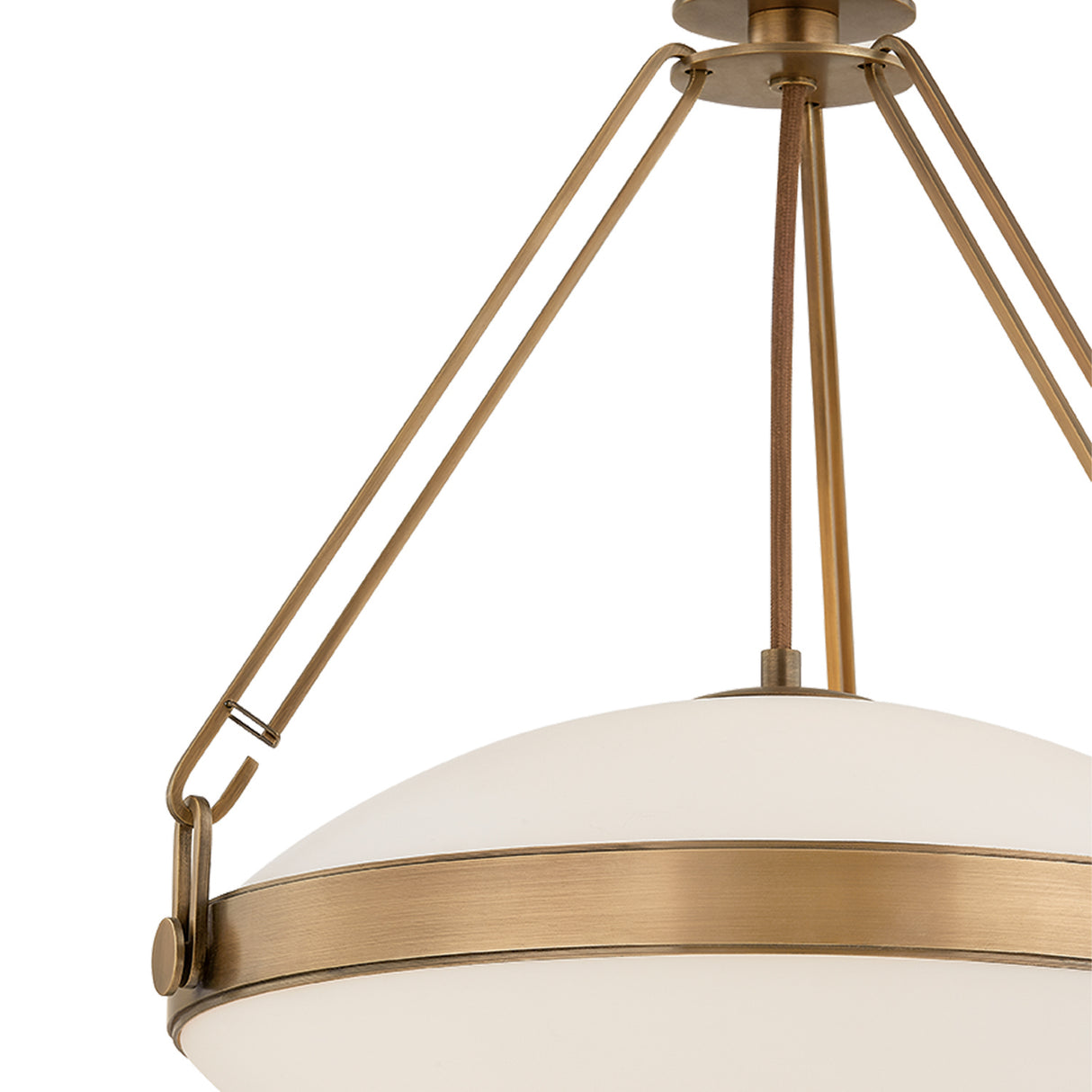 Dunmore Medium Pendant 16", Patina Brass