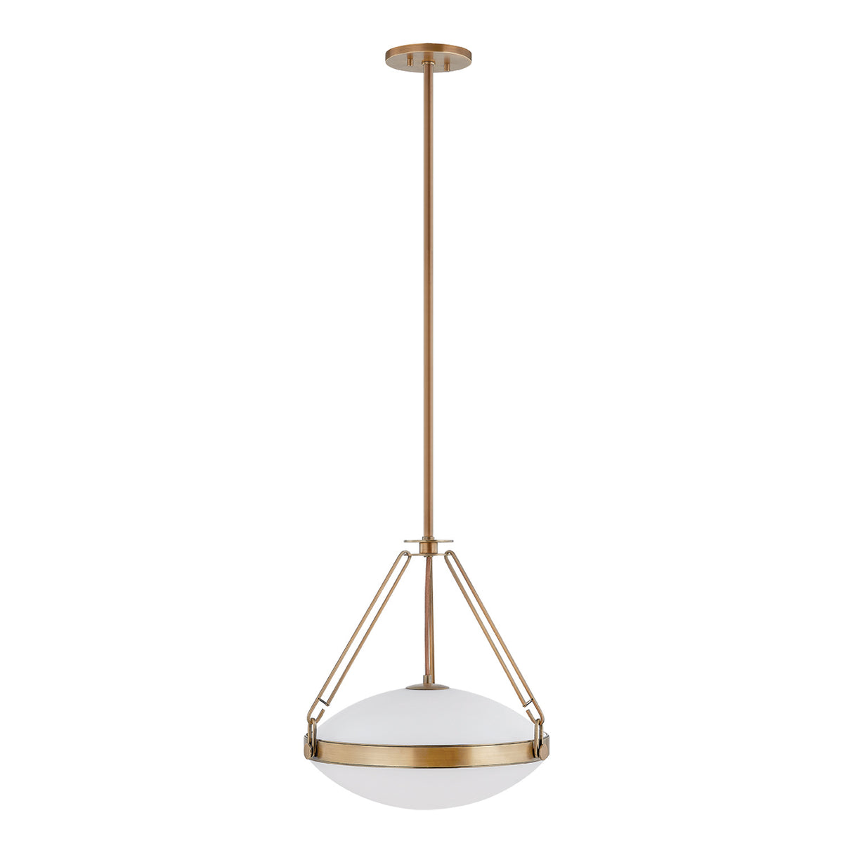 Dunmore Medium Pendant 16", Patina Brass