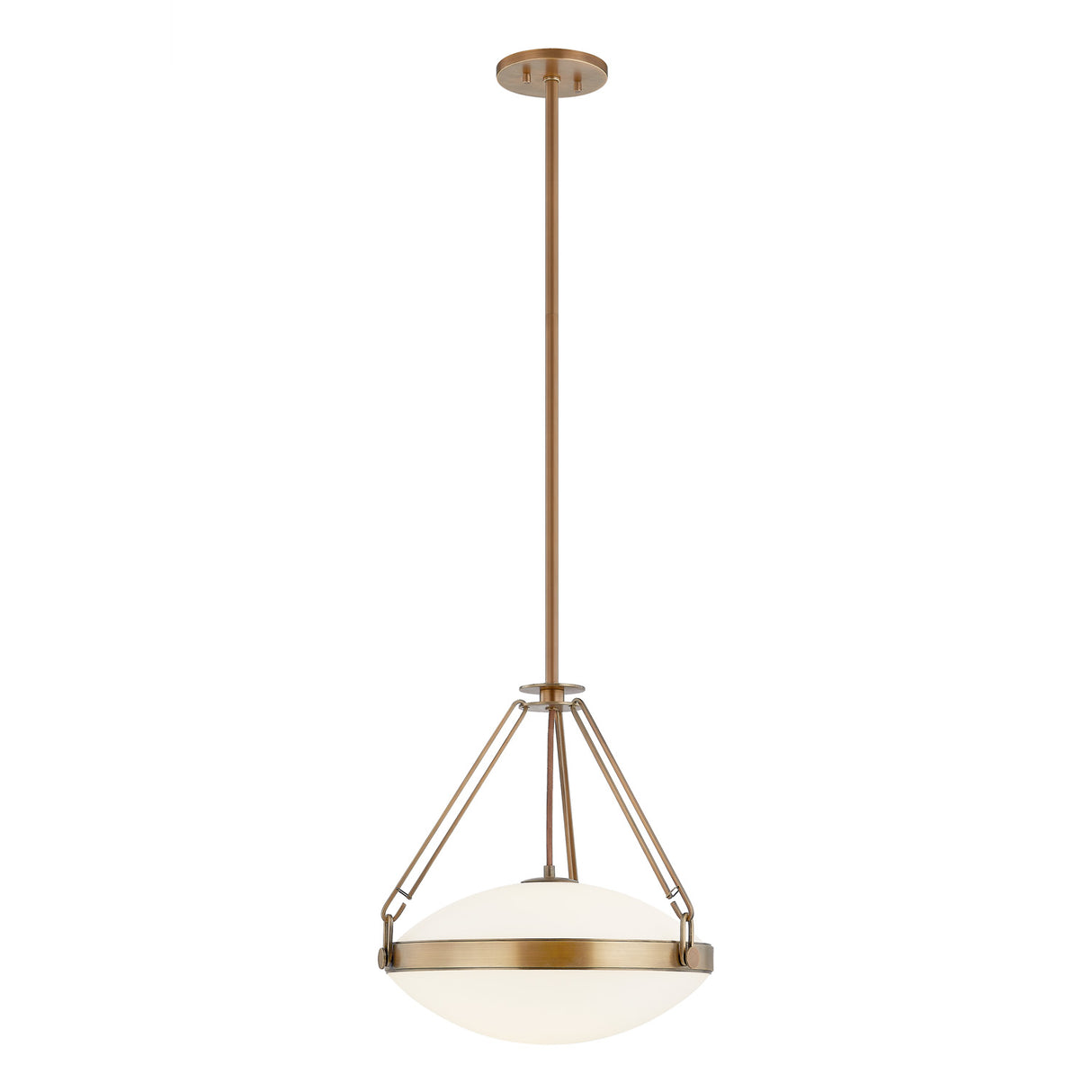 Dunmore Medium Pendant 16", Patina Brass