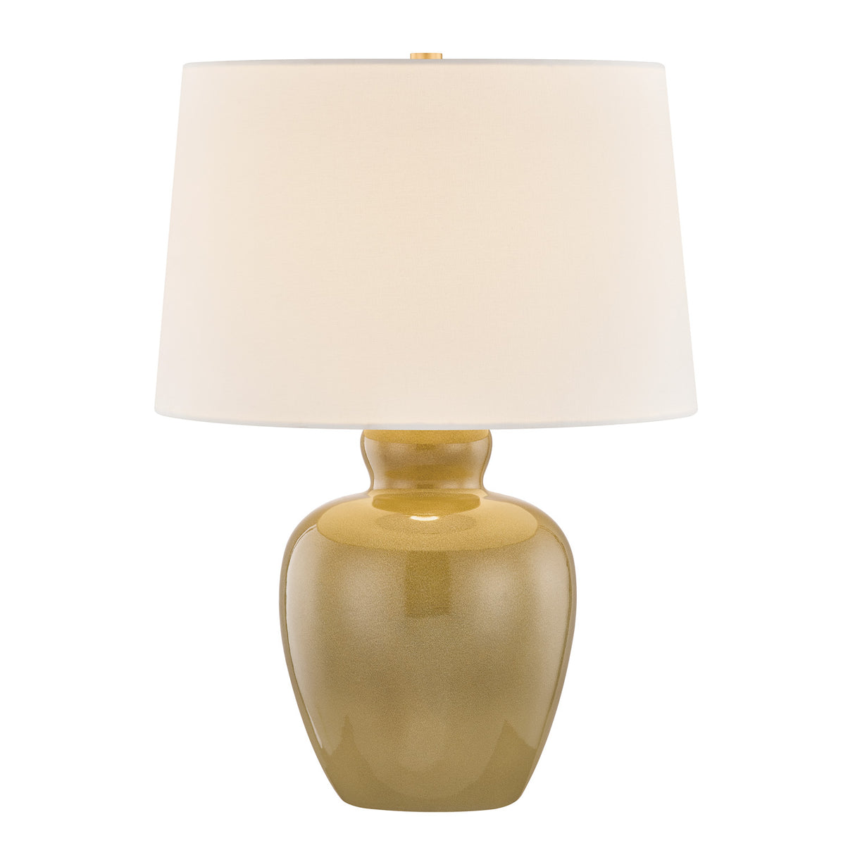 Virginia Table Lamp 24", Ginger Glossy Glaze